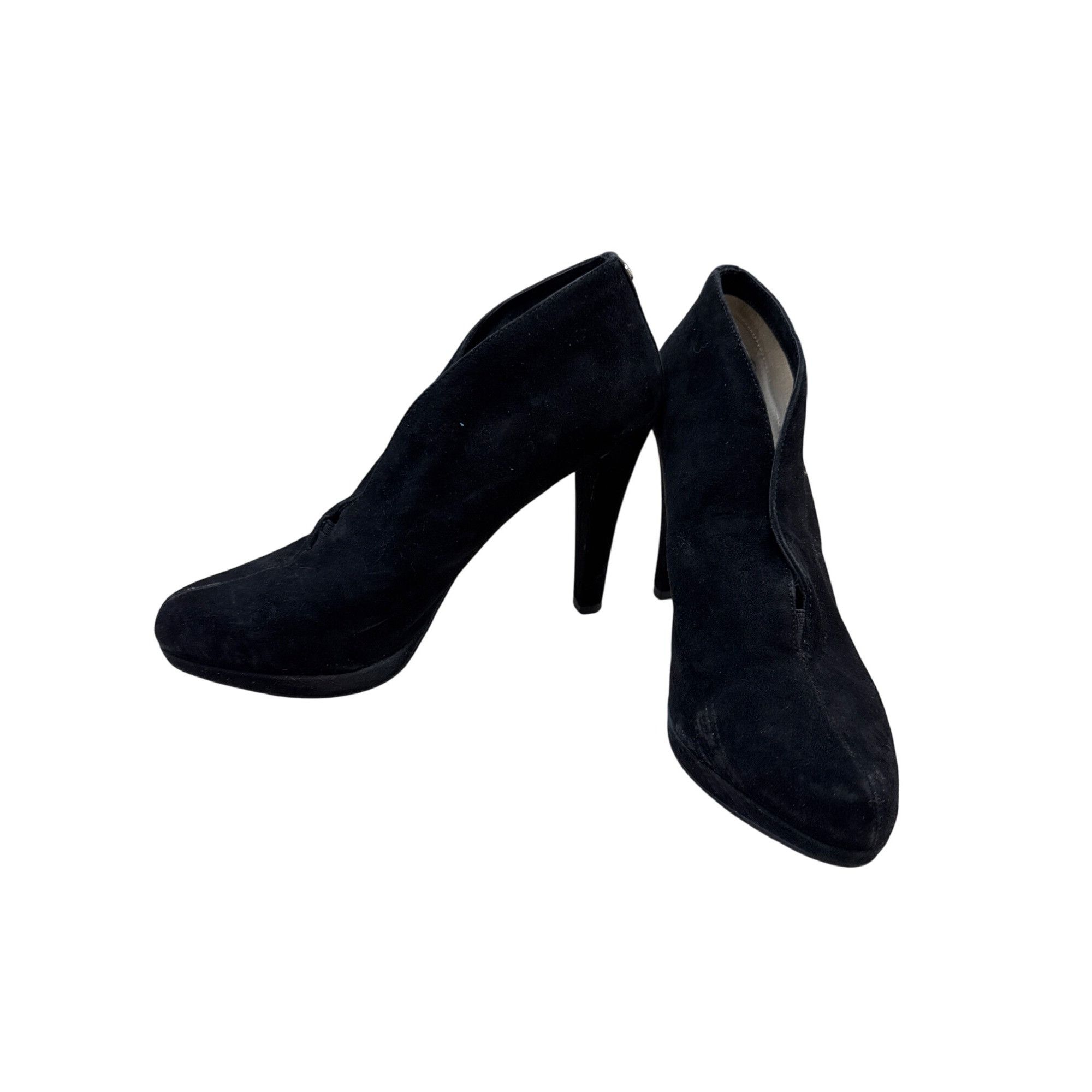 Michael Kors Michael Kors Womens Black Suede 4.5" Heels Size 8.5M SKU 703 Size US 8.5 / IT 38.5 - 2 Thumbnail