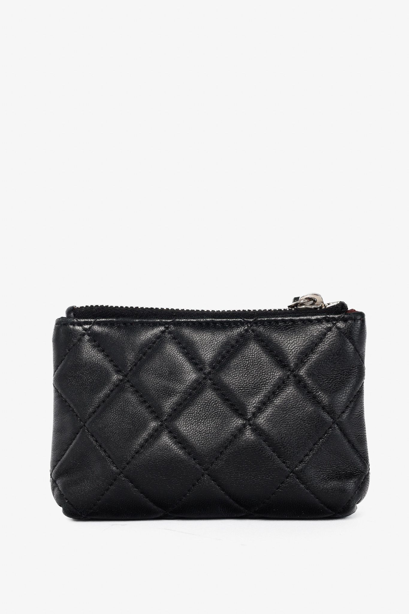 Chanel Chanel Black Lambskin Quilted Leather CC Key Holder Size ONE SIZE - 4 Thumbnail