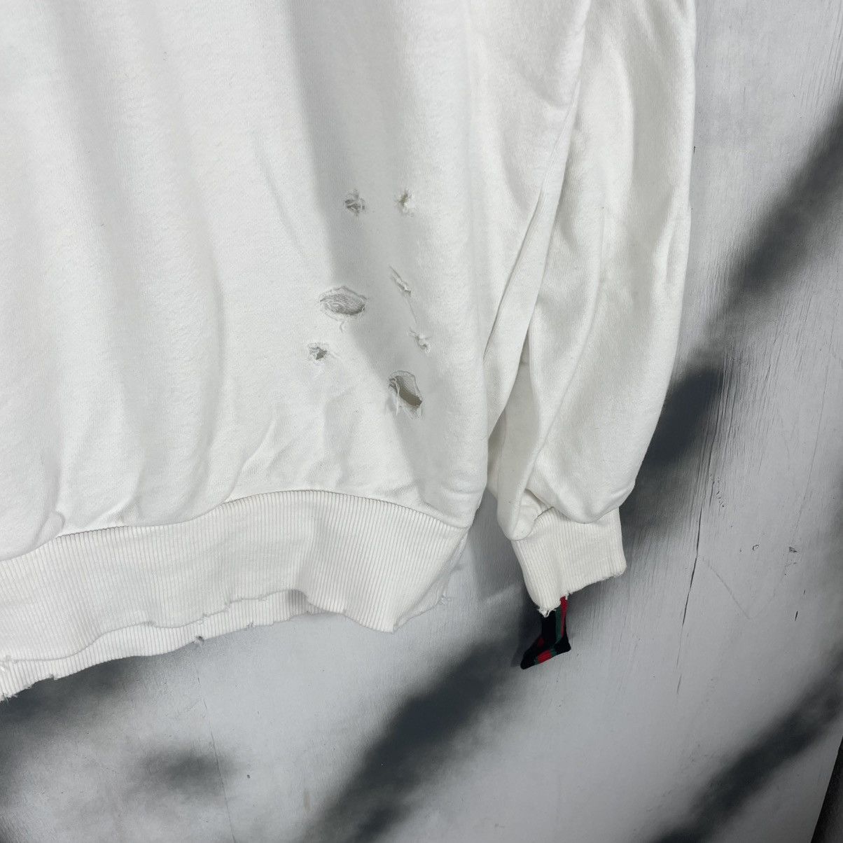 Japanese Brand ENVYM JAPAN DISTRESSED STYLE SWEATSHIRT Size US L / EU 52-54 / 3 - 4 Thumbnail