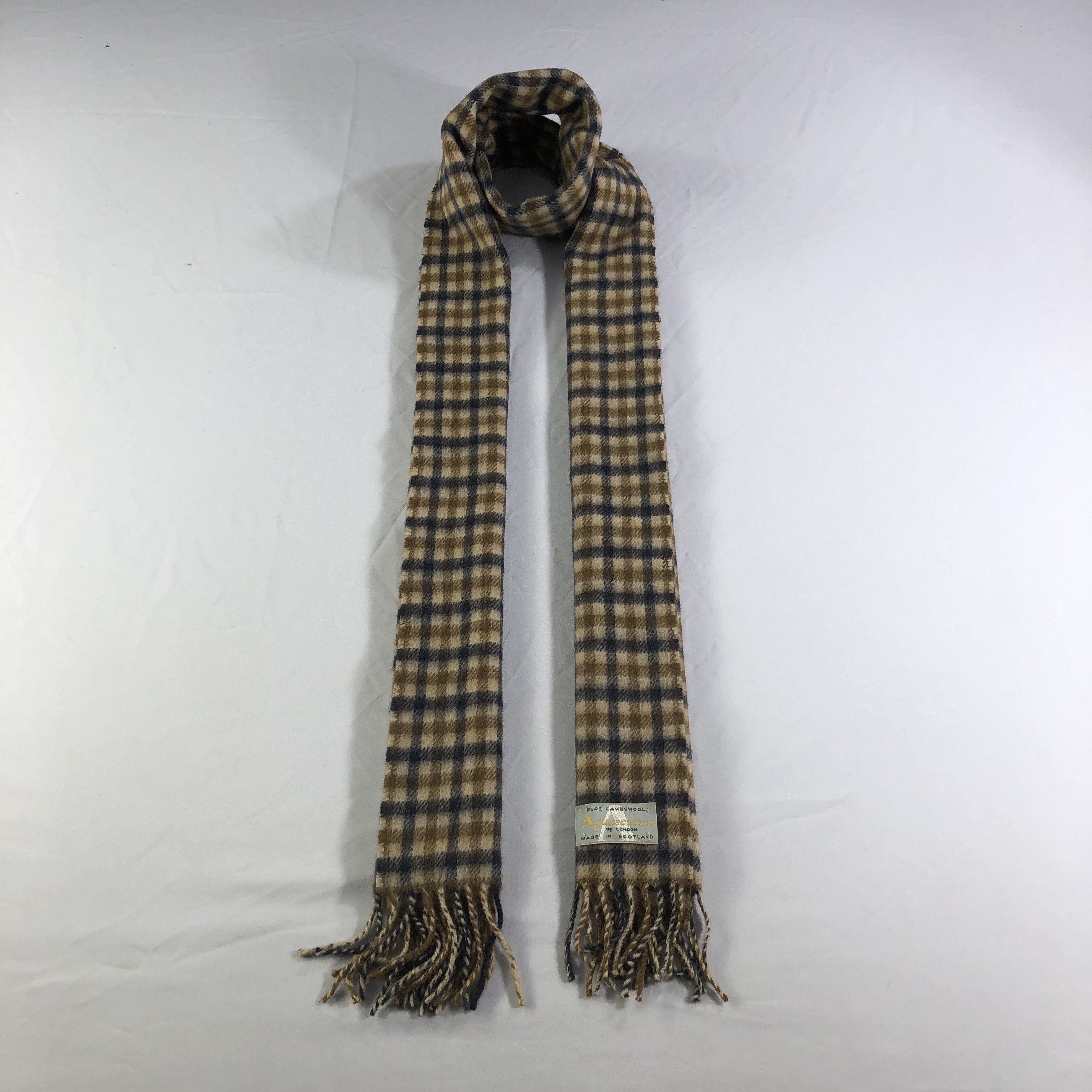 Aquascutum Aquascutum Gingham Wool Scarf Muffler V1452 Size ONE SIZE - 1 Thumbnail