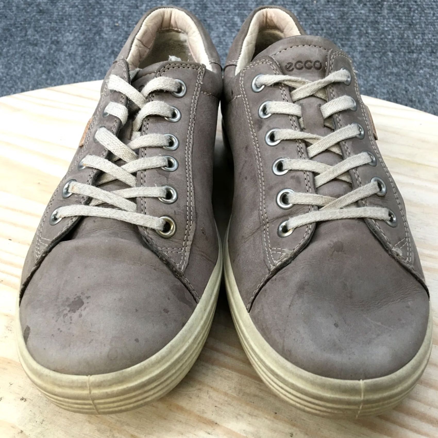 Ecco ECCO Shoes Womens Casual Sneakers Leather Low Top Grey Lace Up Comfort Size S / US 4 / IT 40 - 4 Thumbnail