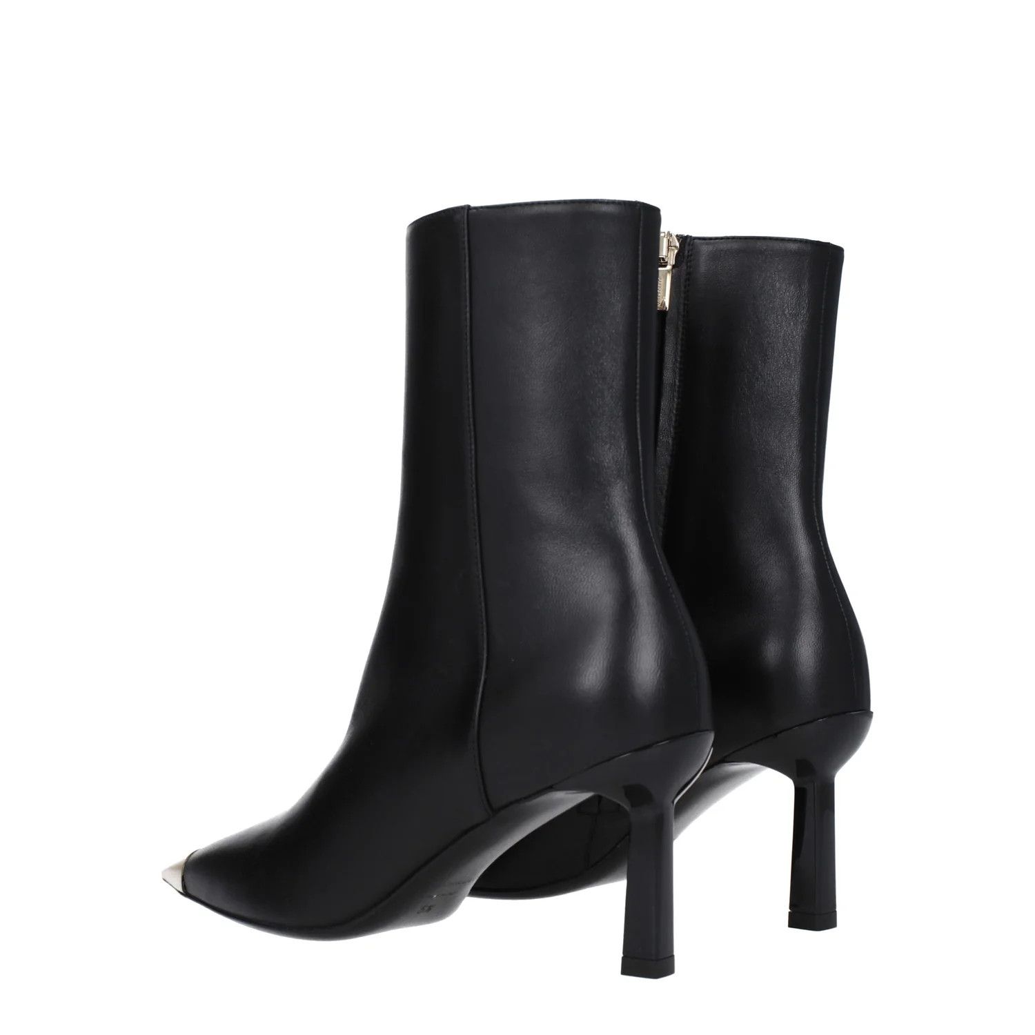Salvatore Ferragamo o1s1rm0824 Amelia Leather Boots in Black Size US 8.5 / IT 38.5 - 4 Thumbnail