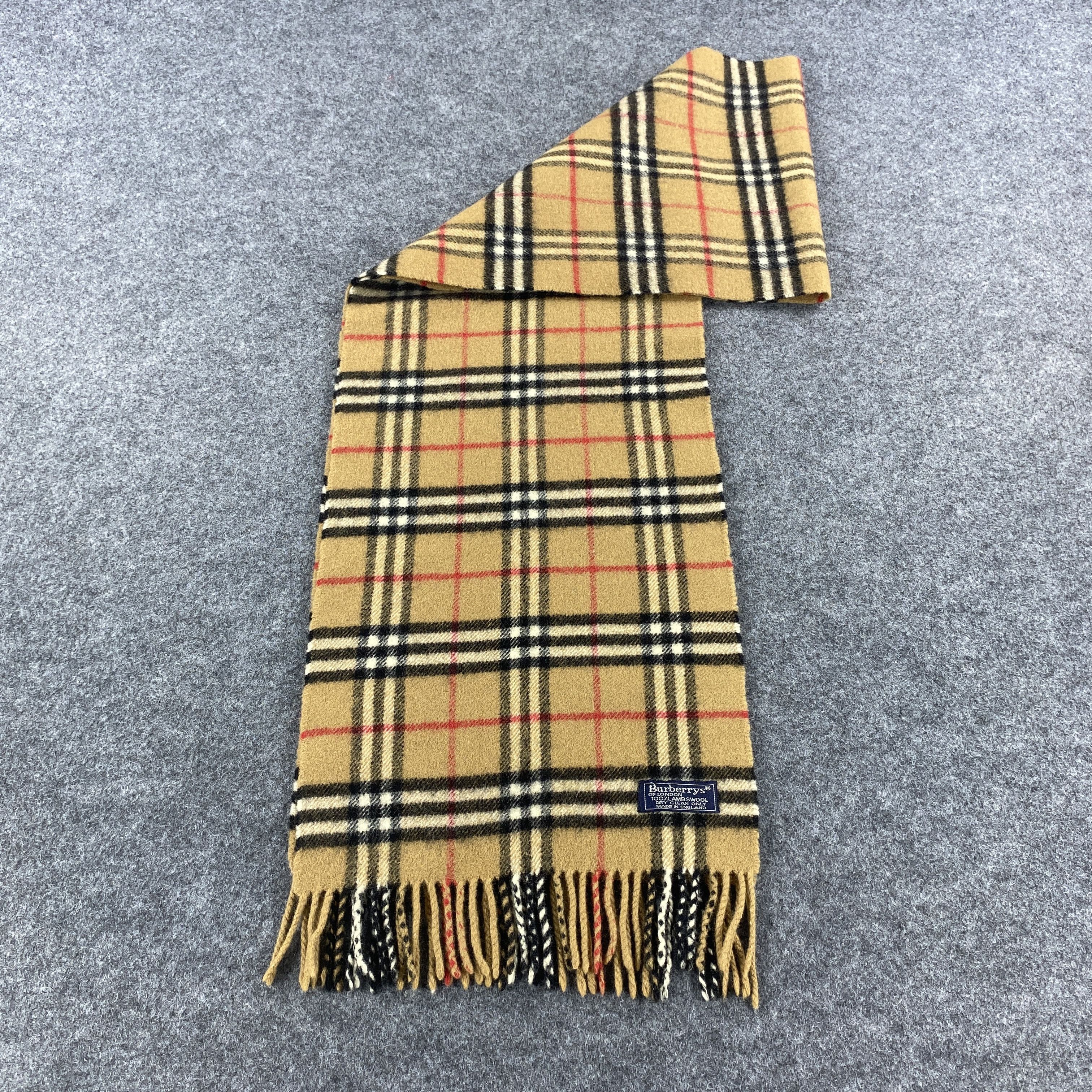 Burberry × Vintage GF10672 Burberry Scarf Neck Wear Muffler Nova Check Size ONE SIZE - 7 Thumbnail