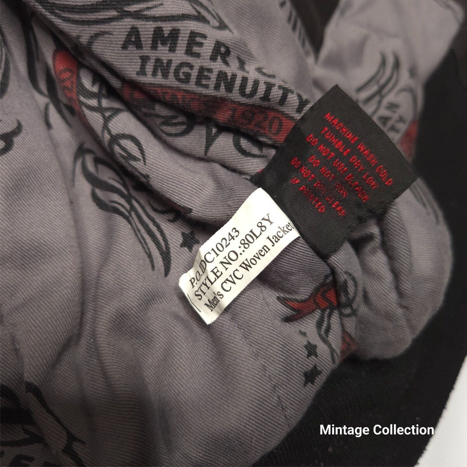 Other SNAP ON EMBROIDERED BLACK WORKWEAR INSULATED CANVAS JACKET Size US XL / EU 56 / 4 - 11 Thumbnail