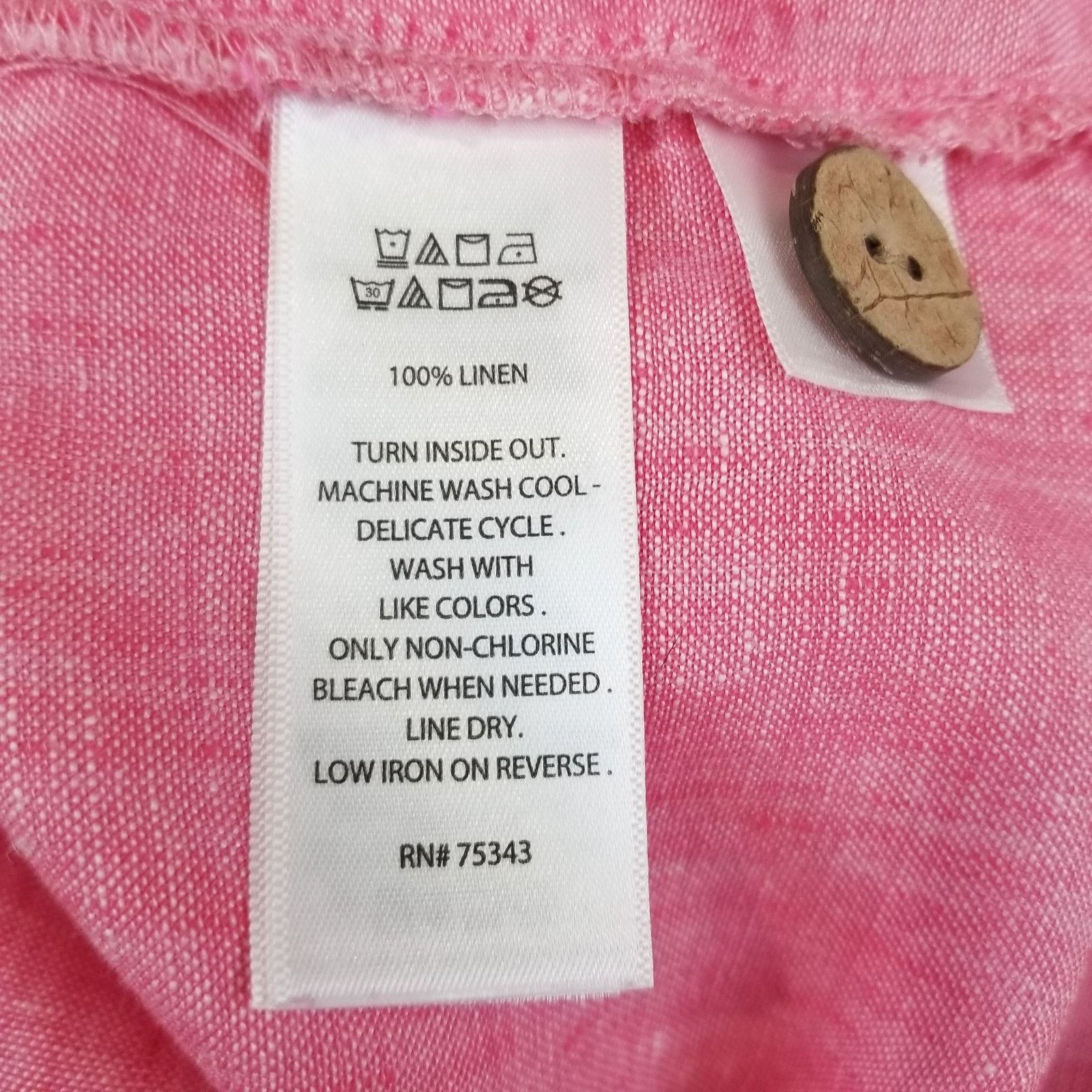 Other Sigrid Olsen Top Women’s 1X Pink 100% Linen Tunic Size XL / US 12-14 / IT 48-50 - 7 Thumbnail