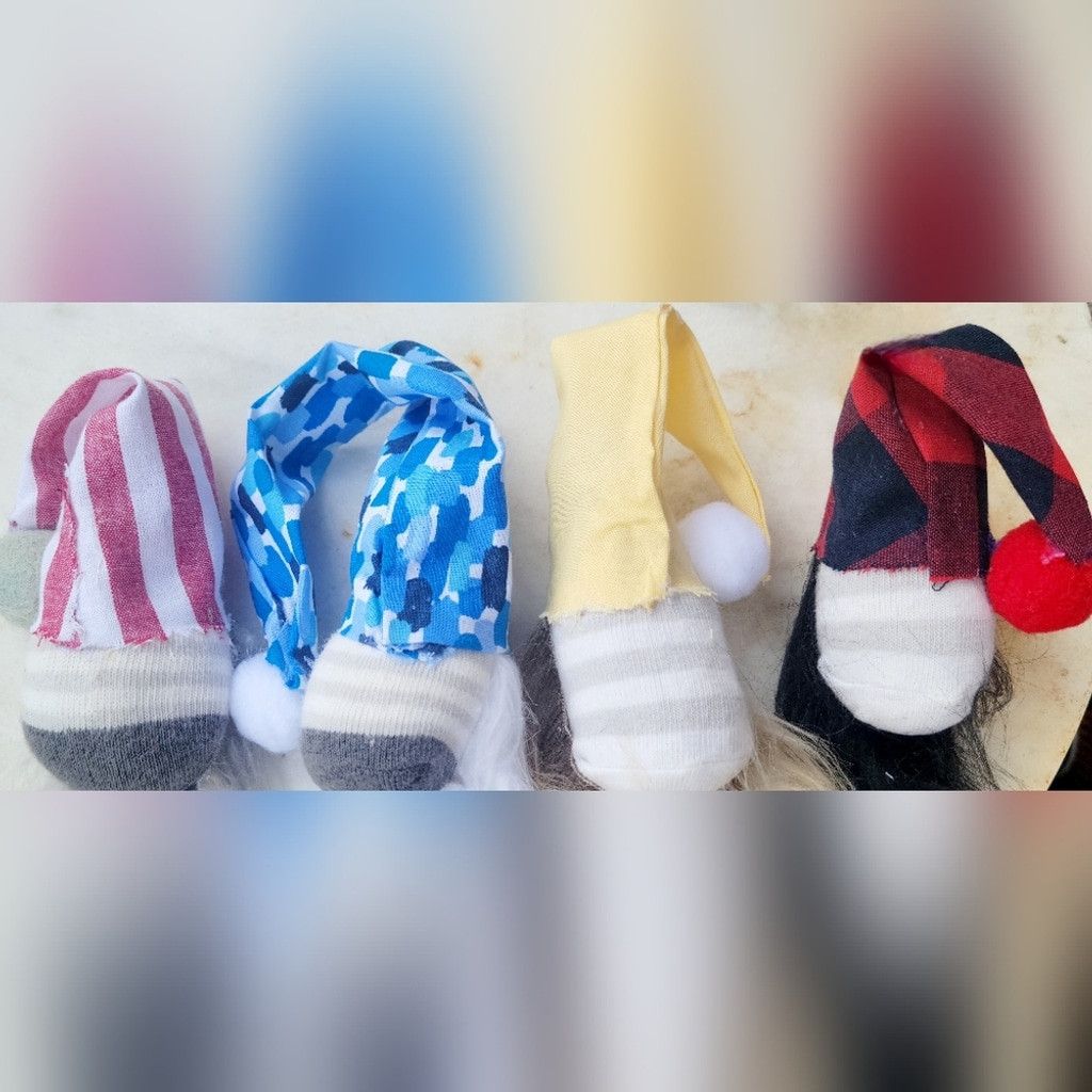 Handmade Set of 4 mini gnomes table decor Size ONE SIZE - 6 Thumbnail