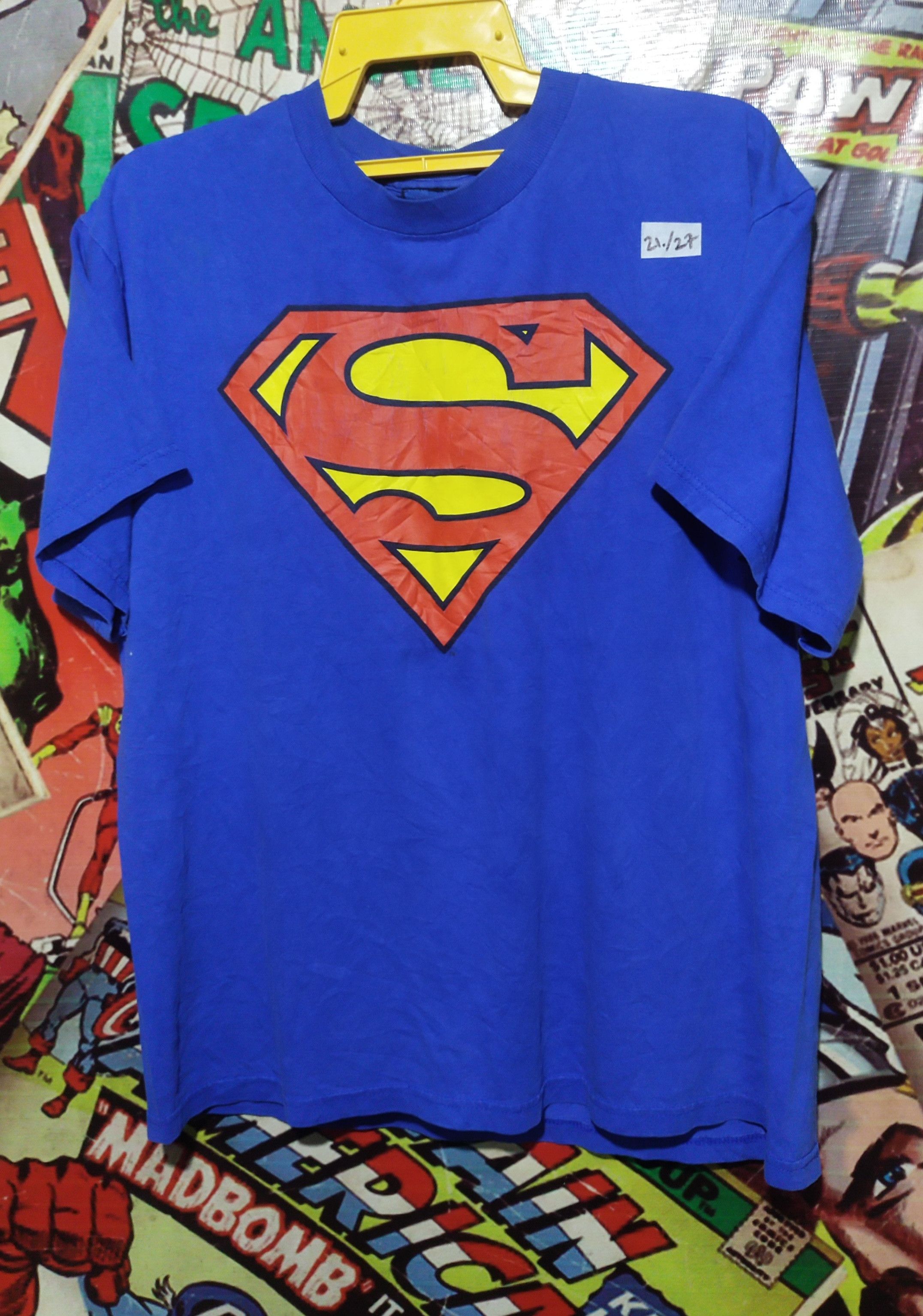 Vintage VTG X SUPERMAN DC COMIC TEE Size US L / EU 52-54 / 3 - 8 Thumbnail