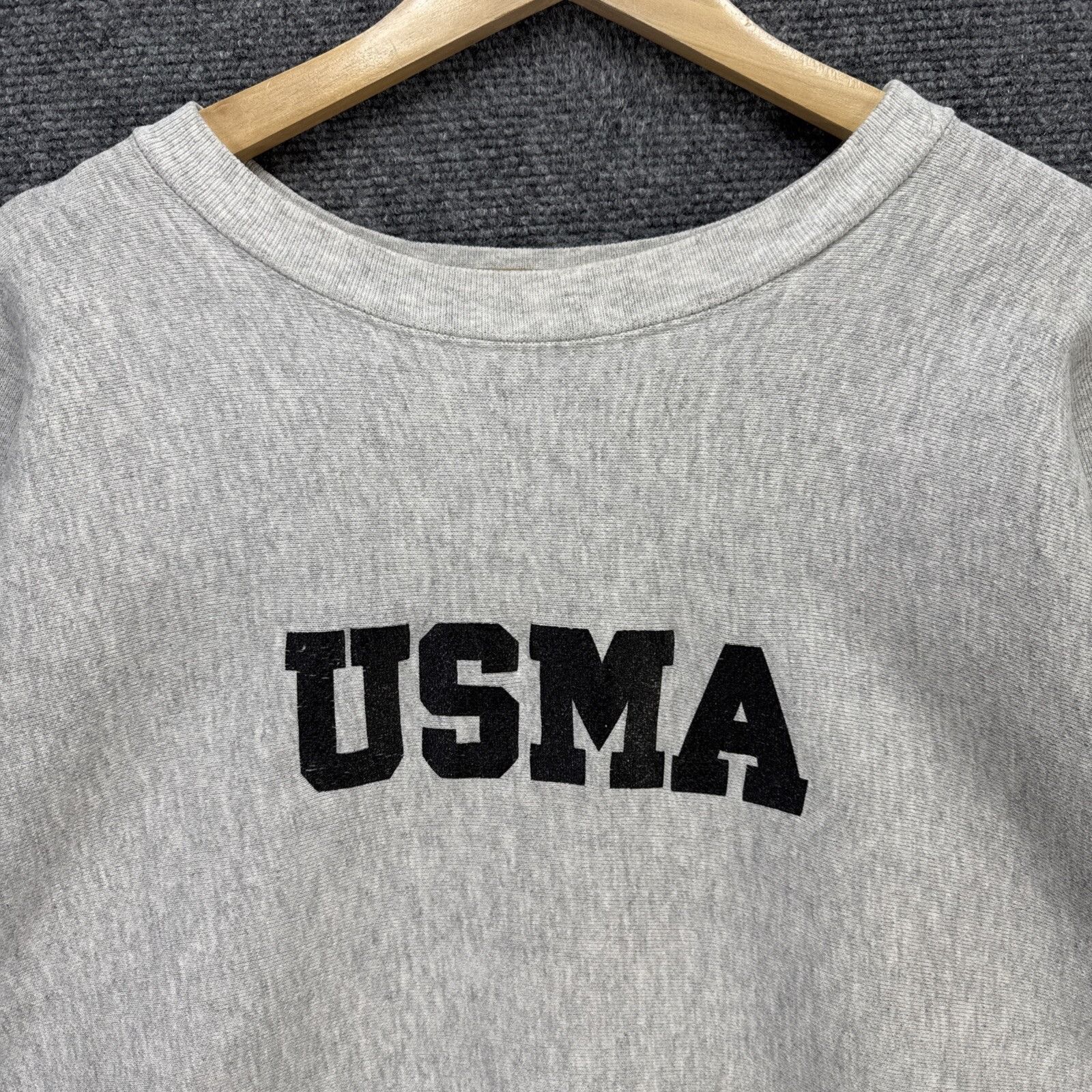 Champion Vintage USMA Sweatshirt Mens XL Gray 70s Reverse Weave West Size US XL / EU 56 / 4 - 2 Thumbnail