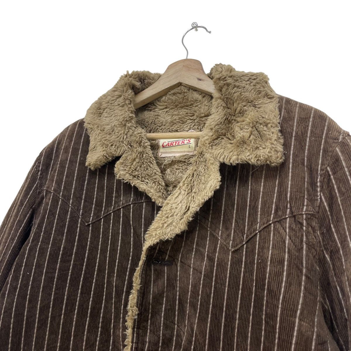 Rockmount Ranch Wear Carters Corduroy Shearling Jacket Western Stripe Jacket Size US L / EU 52-54 / 3 - 5 Thumbnail
