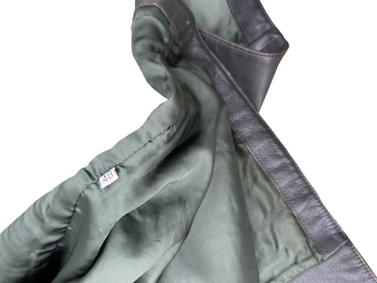 Leather Vintage Pollini Patina Leather Vest Size US L / EU 52-54 / 3 - 12 Thumbnail