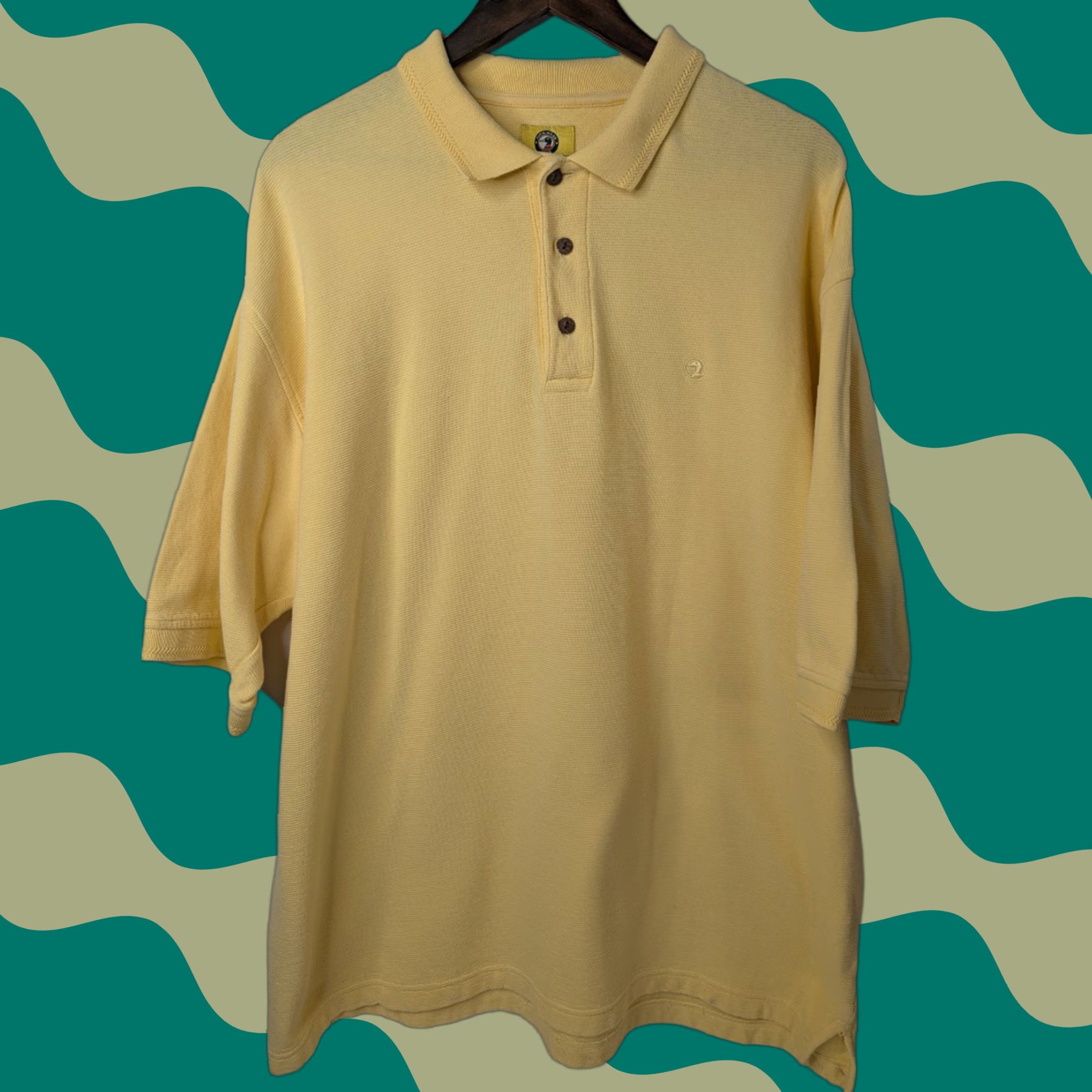 Vintage VINTAGE Duck Head Polo Shirt Men XL Yellow Short Sleeve Collared Knit 100% Cotton 90s Classic Preppy Designer Golf Casual Mens Size US XL / EU 56 / 4 - 1 Thumbnail