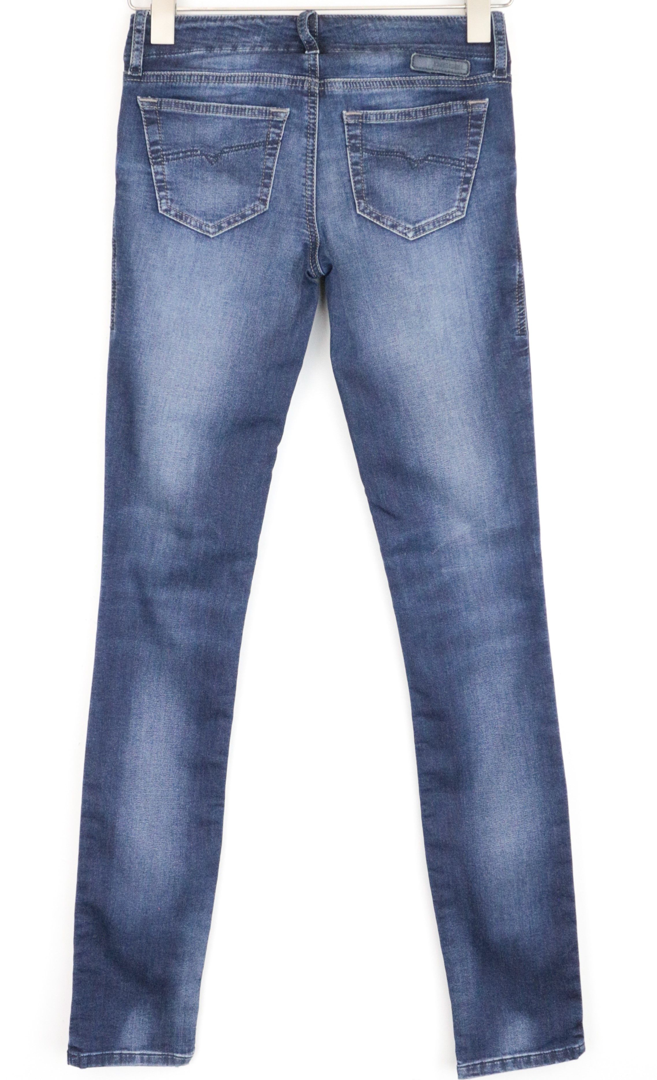 Diesel GRUPEE-NE 0674Y W23 Slim Cotton Stretch Blue Jeans 64967 Size 23" - 4 Thumbnail