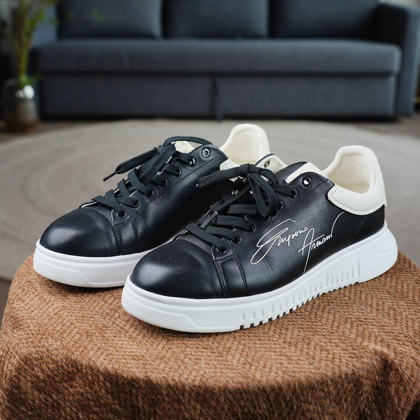 靴 00s EMPORIO ARMANI / MIZUNO design shoes Emporio Armani × Mizuno emporio armani x mizuno sneakers | Grailed