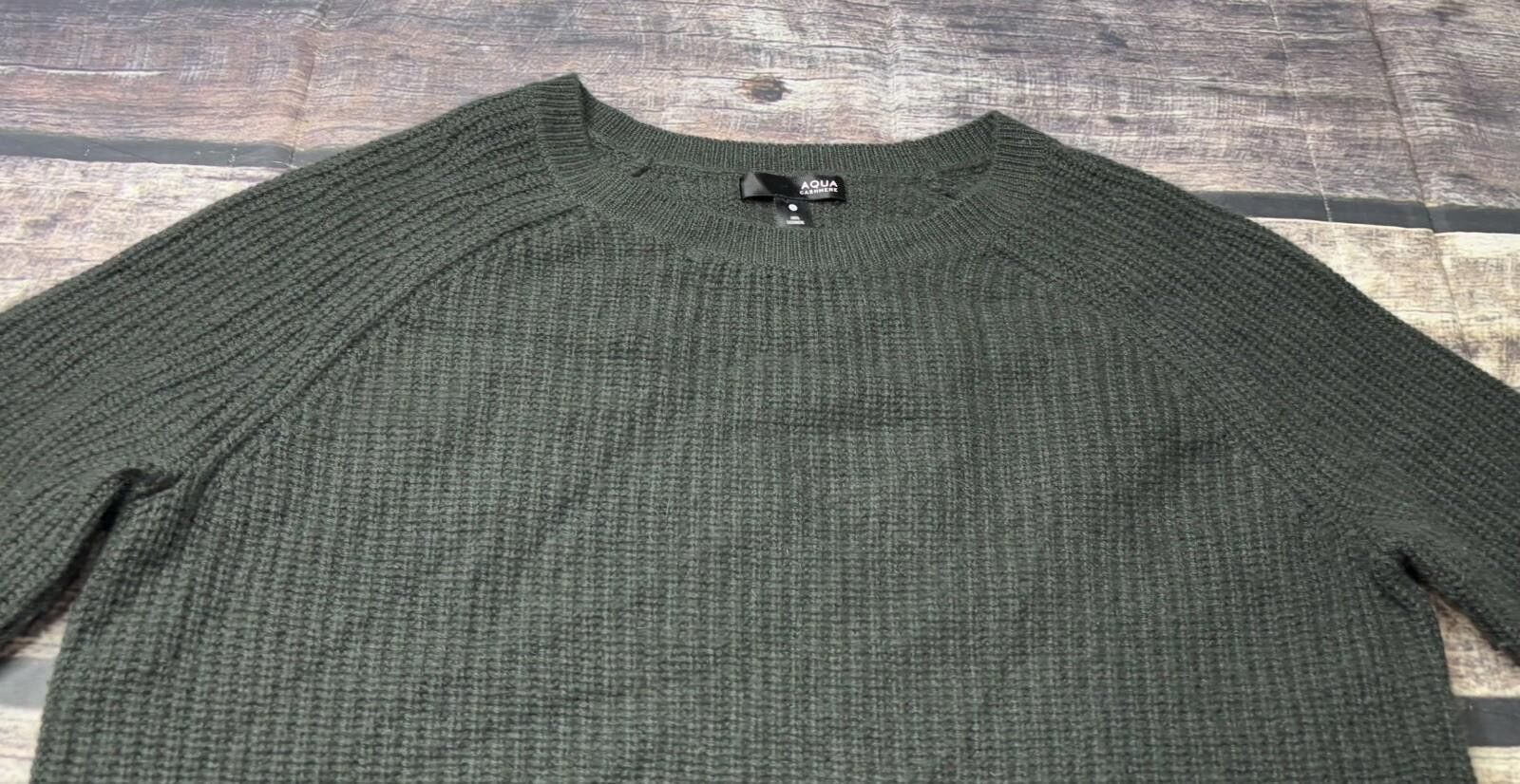 Aquascutum Aqua Cashmere Sweater Women's Small Elbow Cut Out Size S / US 4 / IT 40 - 4 Thumbnail
