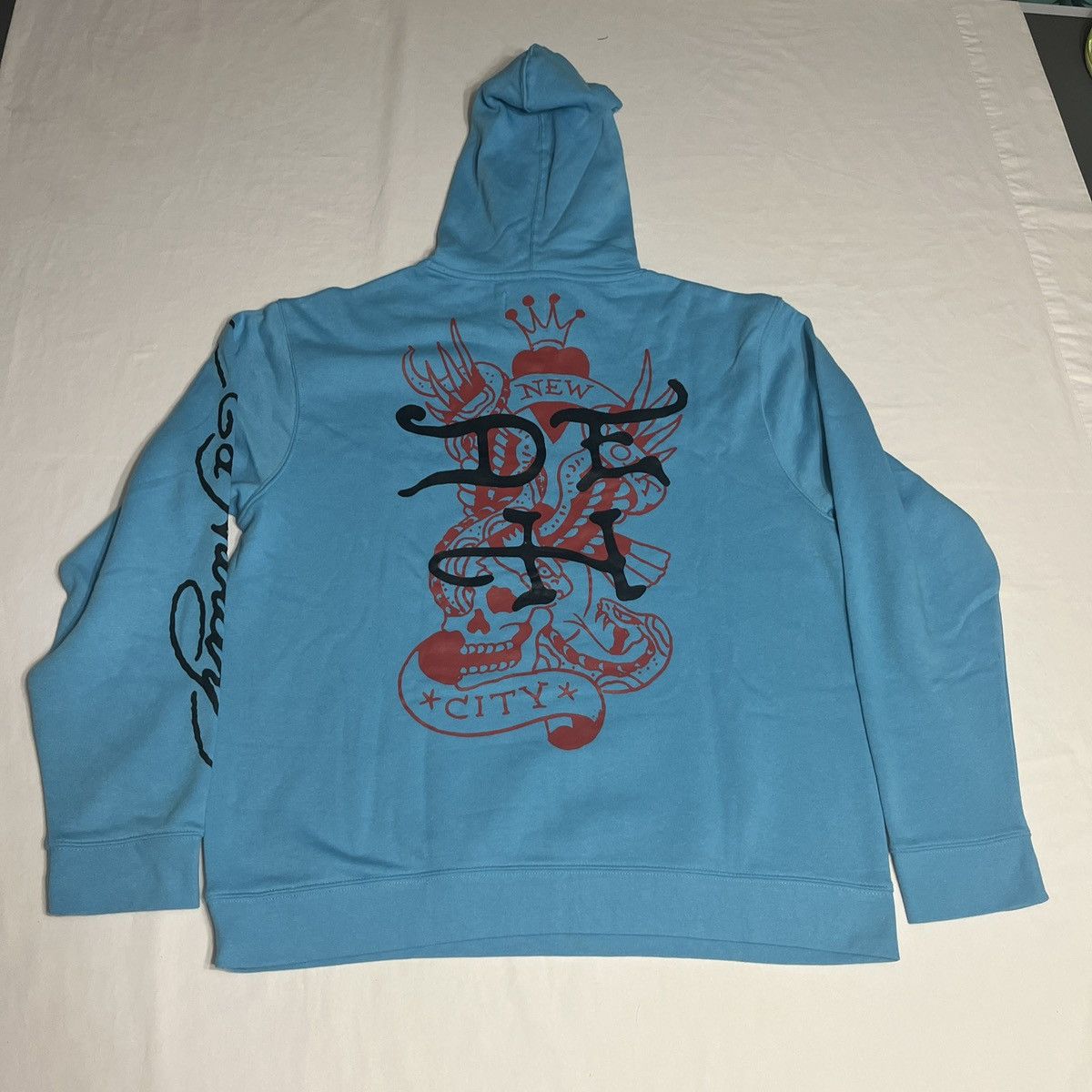 Ed Hardy Ed Hardy Double sided graphic sweatshirt blue Size US XL / EU 56 / 4 - 2 Thumbnail