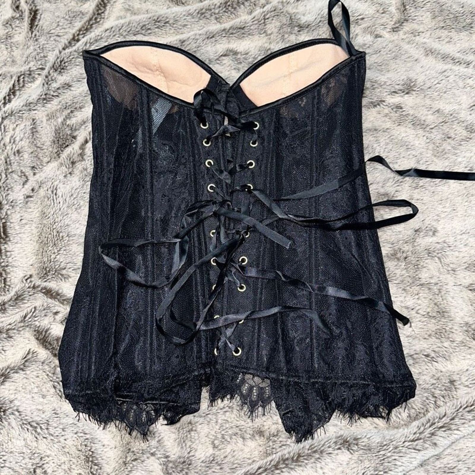 Other Adore Me Adjustable Black Corset | Sz S, NWT Size S / US 4 / IT 40 - 6 Thumbnail