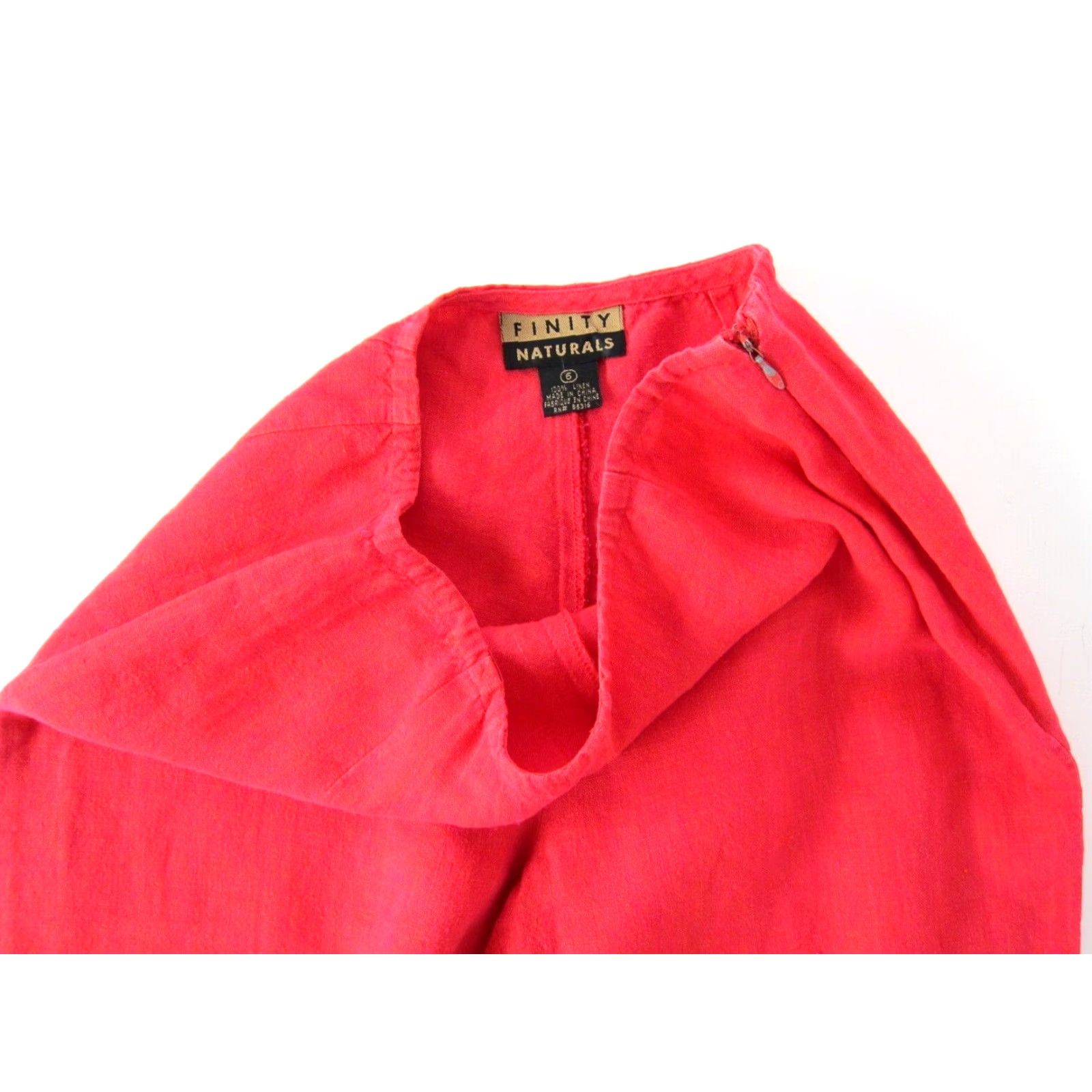 Vintage VINTAGE Finity Naturals 100% Linen High Rise Casual Slim Chino Pant Women Size 6 Pink 90s Mens? Size 28" / US 6 / IT 42 - 4 Thumbnail