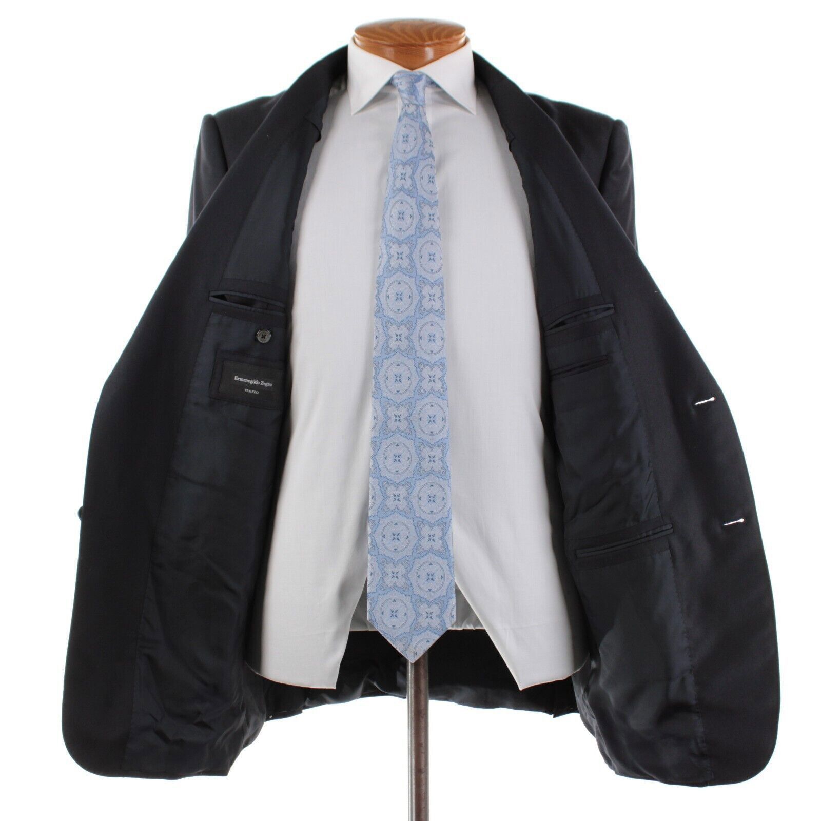Ermenegildo Zegna Ermenegildo Zegna Suit Size US 46 Long in Blue Size 46R - 7 Thumbnail