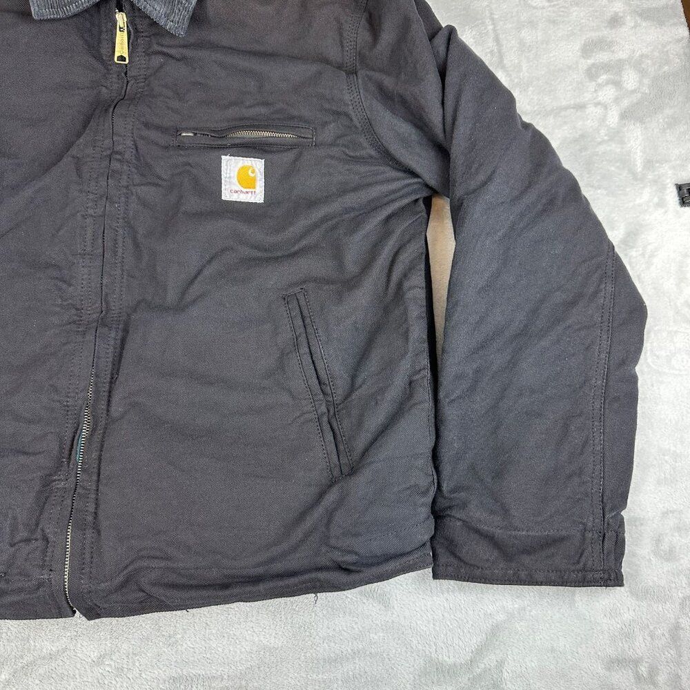 Carhartt Carhartt Black Re-work Detroit Jacket Grey Collar Men's Siz Size US XL / EU 56 / 4 - 5 Thumbnail