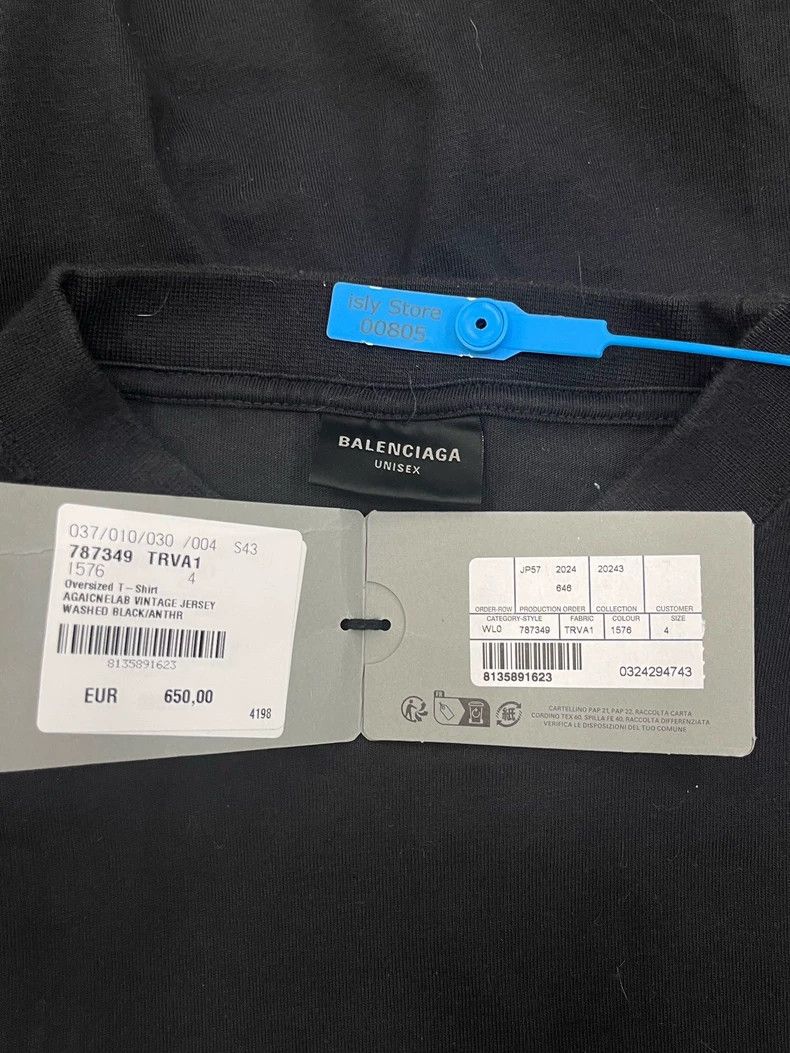 Balenciaga Balenciaga Monogrammed crewneck short sleeve T-shirt Size US XL / EU 56 / 4 - 5 Thumbnail