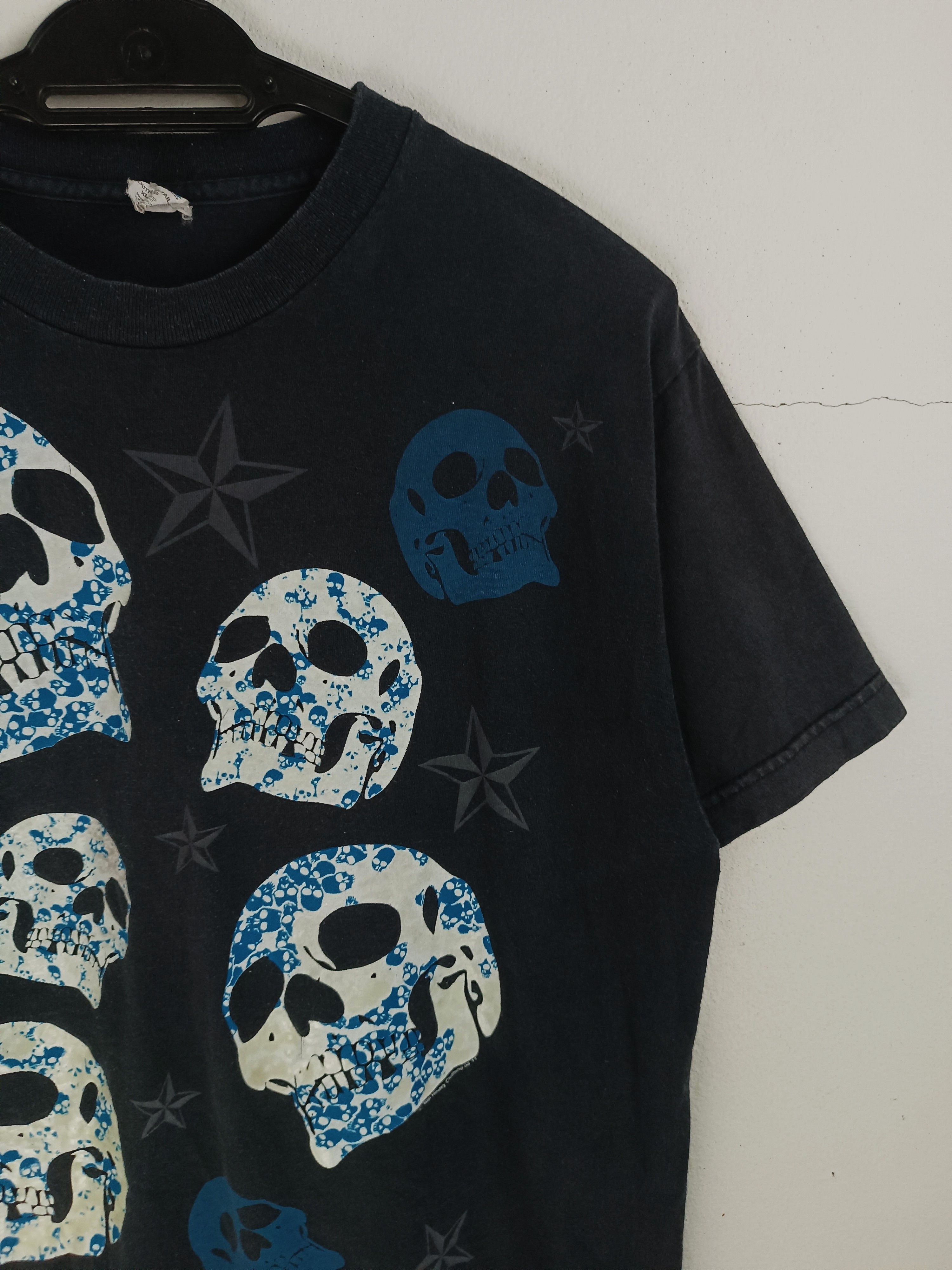 Vintage VINTAGE Y2K STAR SKULL FADED TEE HORROR PUNK GRUNGE METAL Size US M / EU 48-50 / 2 - 6 Thumbnail