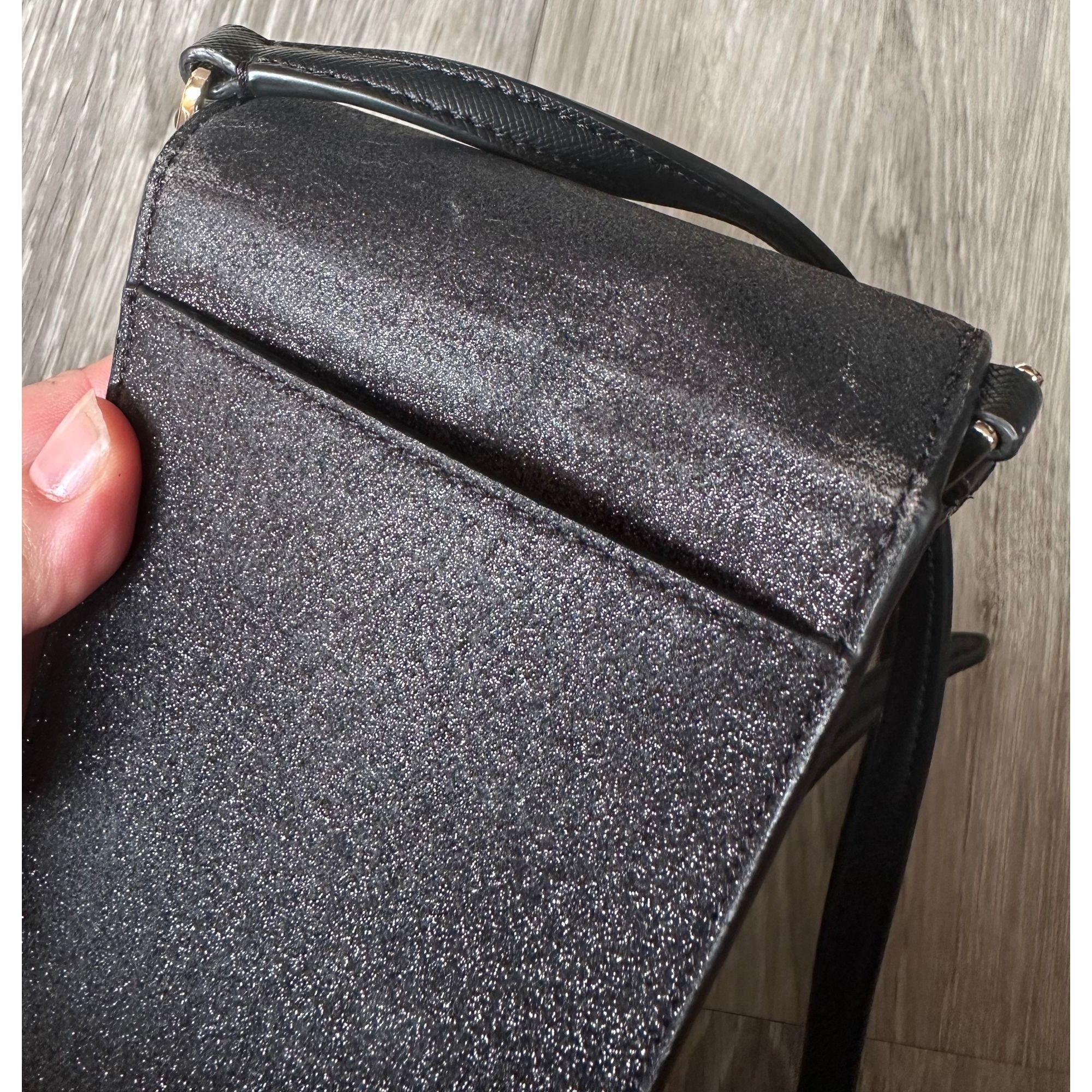 Kate Spade Kate Spade Black Glitter North South Phone Crossbody Bag Size ONE SIZE - 5 Thumbnail