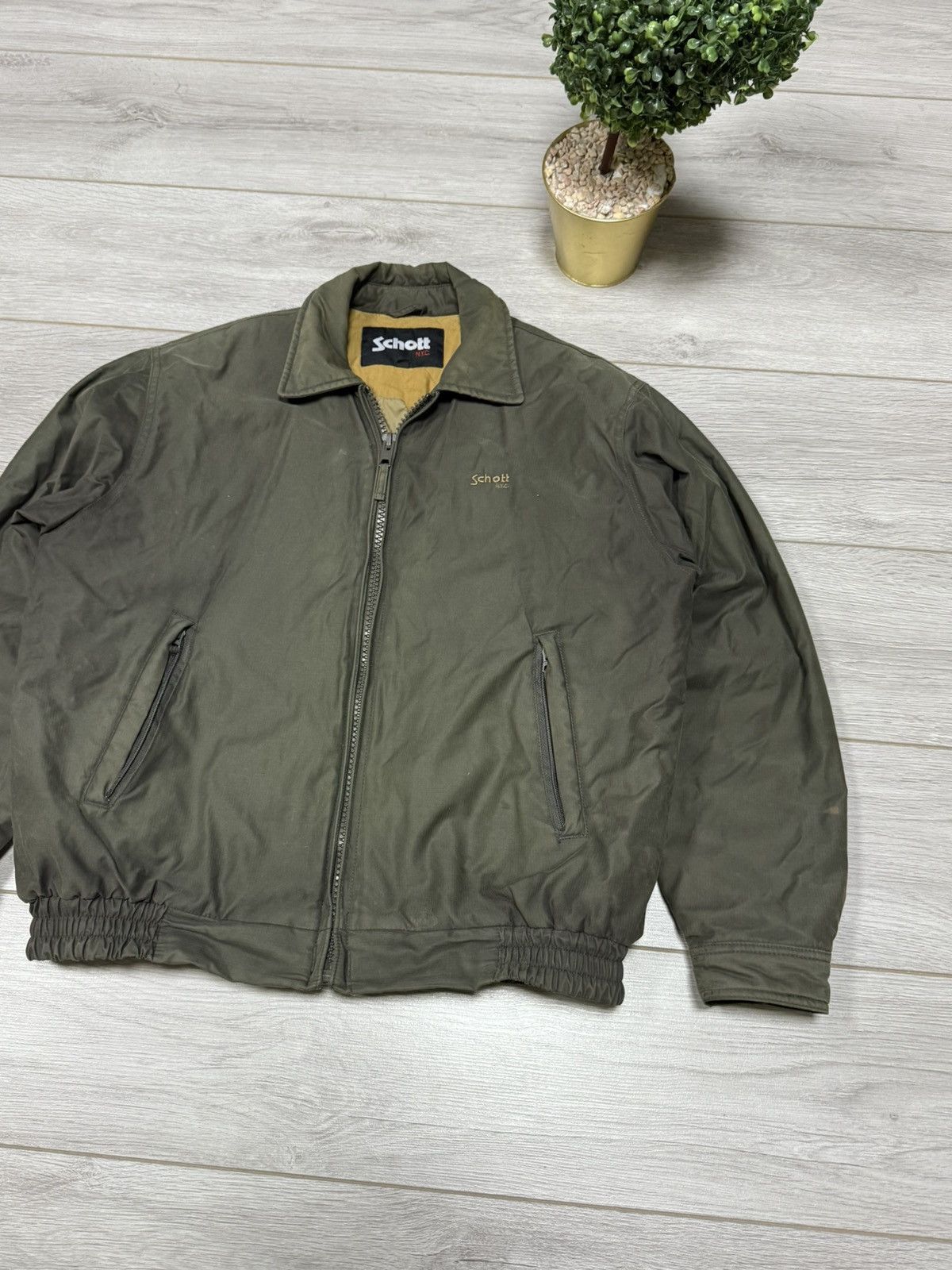 Schott Schott vintage faded bomber jacket military USA Size US M / EU 48-50 / 2 - 2 Thumbnail