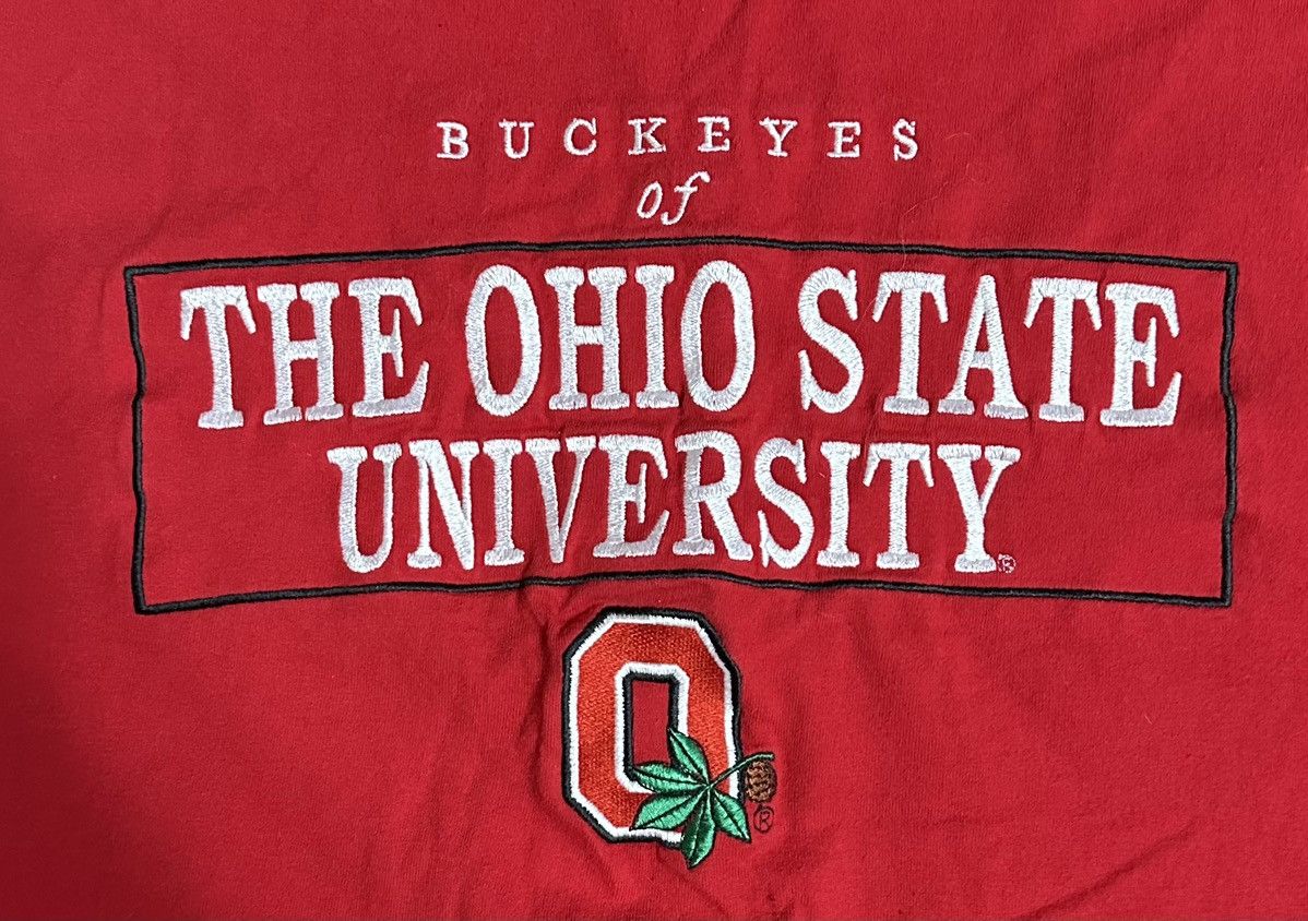 NCAA × Vintage Ohio State Oversized Stitched Shirt Size US XL / EU 56 / 4 - 2 Thumbnail