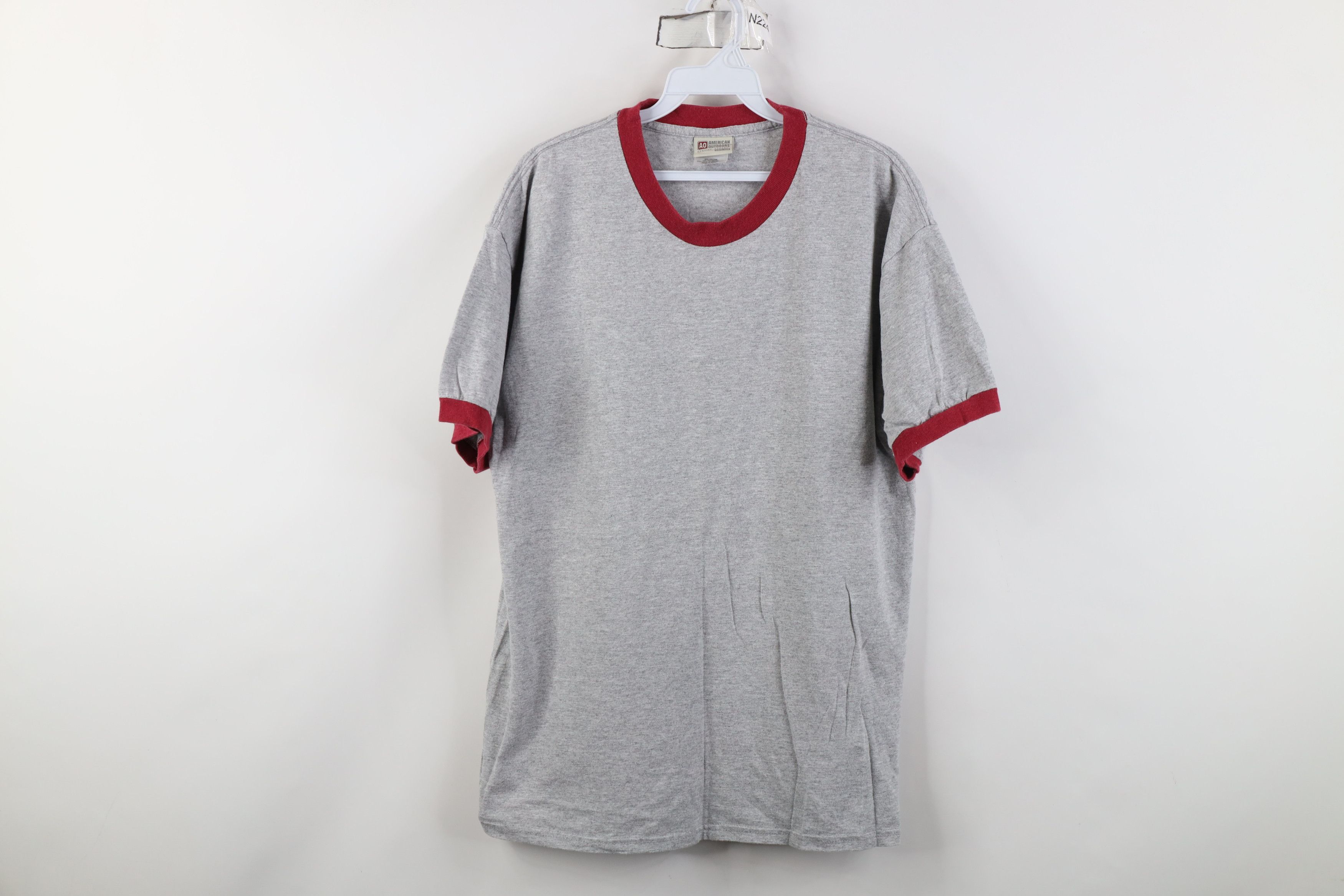 Vintage Vintage 90s Y2K Streetwear Blank Short Sleeve Ringer T-Shirt Size US L / EU 52-54 / 3 - 1 Thumbnail