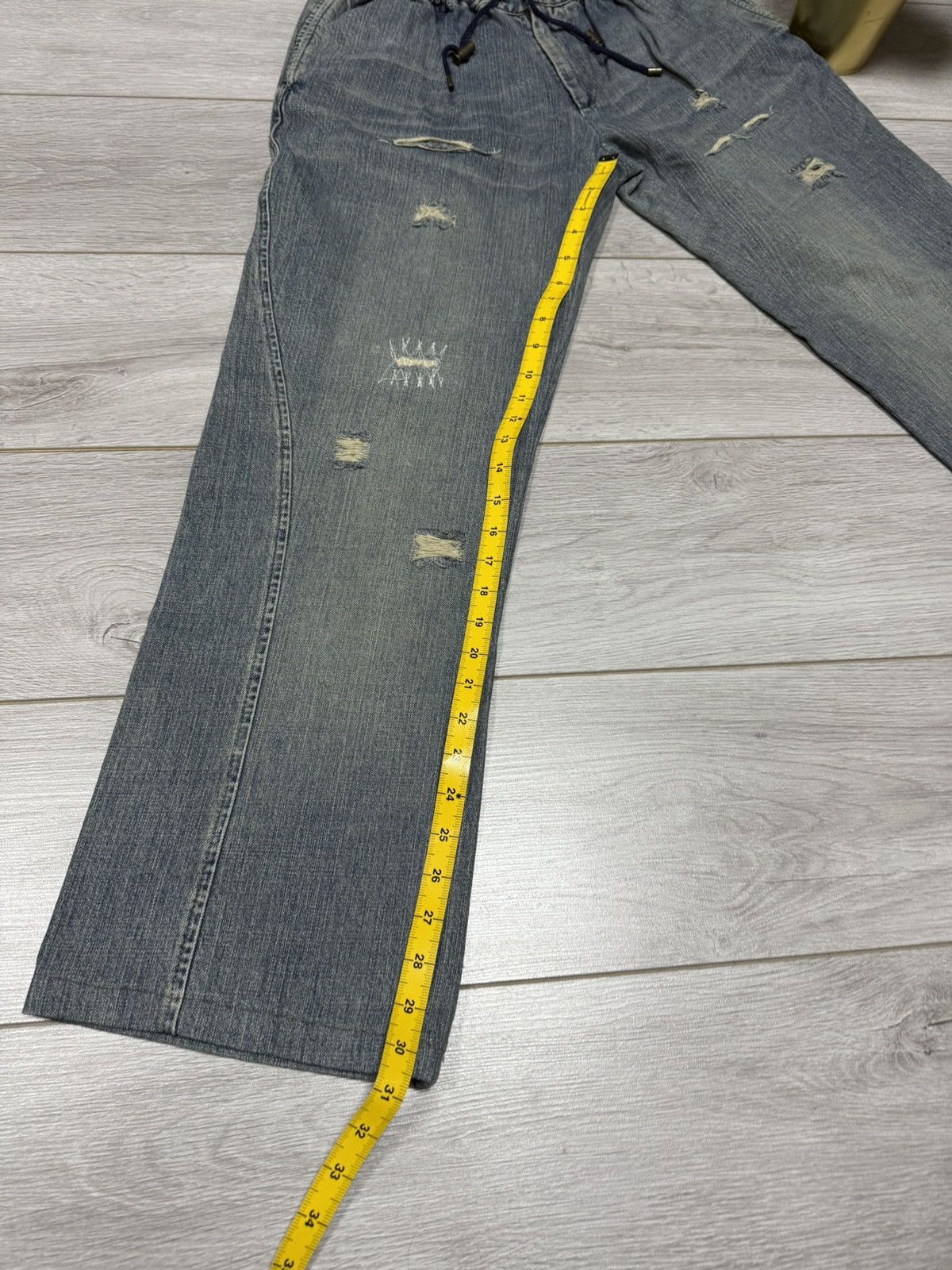 Dolce & Gabbana Dolce Gabbana elastic waistband distressed jeans tears pants Size US 32 / EU 48 - 8 Thumbnail