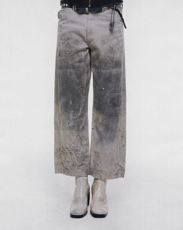 Enfants Riches Deprimes ENFANTS RICHES DEPRIMES SCULPTOR TROUSERS DIRTY WHITE Size US 32 / EU 48 - 2 Thumbnail