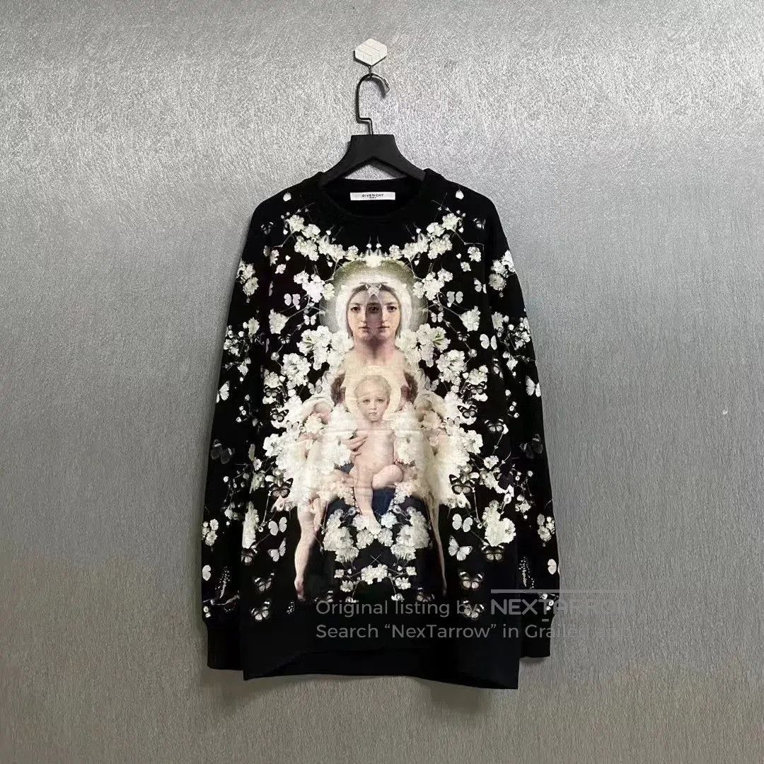 givenchy floral print black sweatshirt.