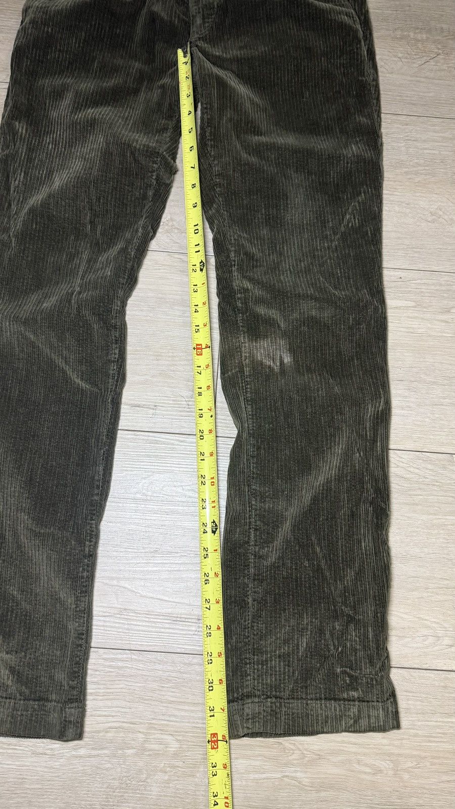 Other Y2K 2000s Hunter Green Corduroy 34 x 30 Slim Straight Pants Size US 34 / EU 50 - 5 Thumbnail