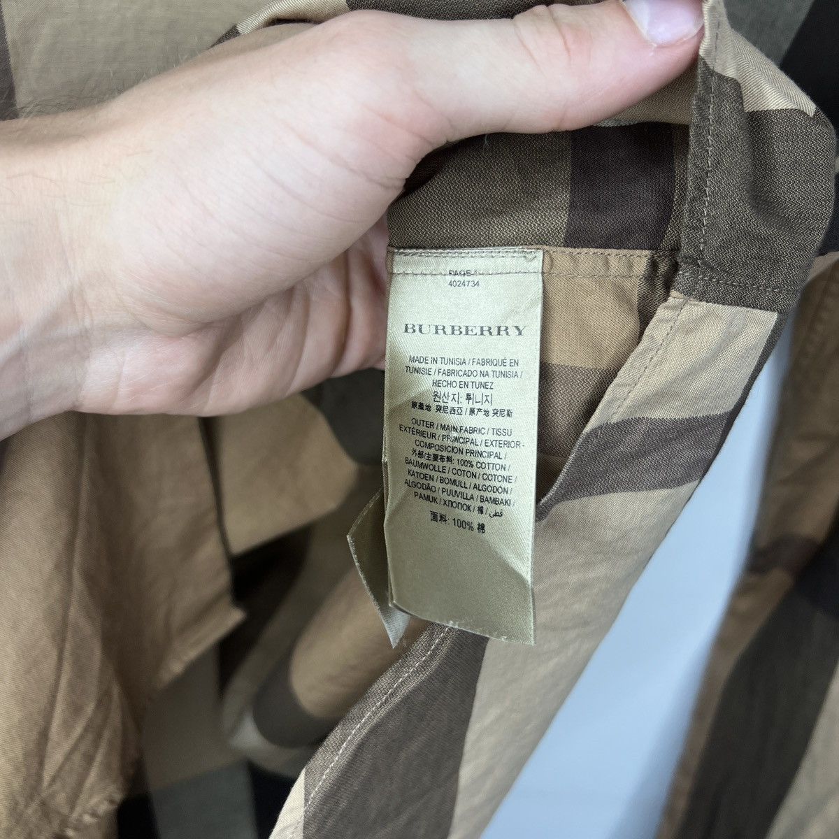 Burberry Burberry Nova Check Shirt Button Up Beige Size US S / EU 44-46 / 1 - 7 Thumbnail