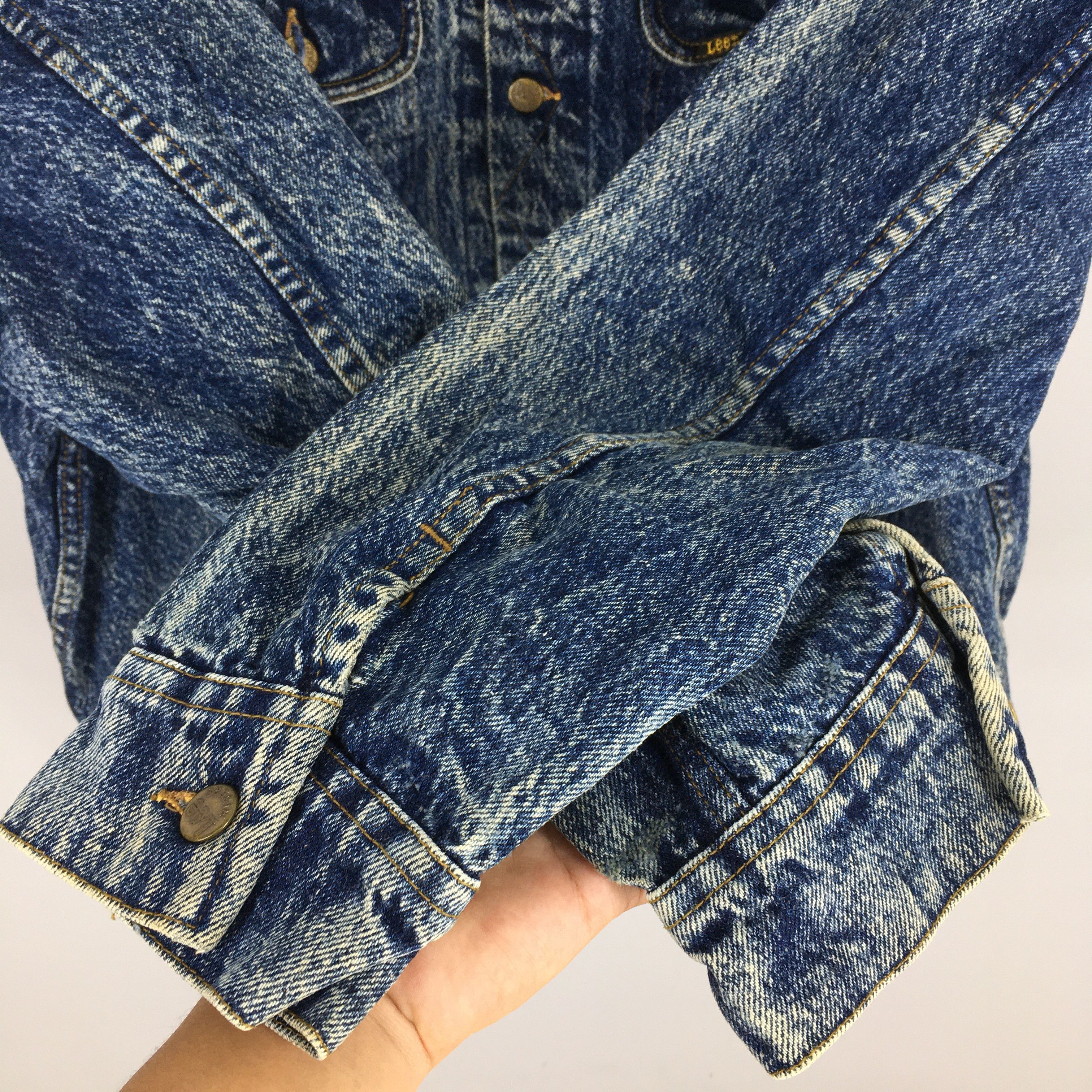 Lee Vintage 80's Lee Riders Denim Trucker Jacket XLarge Size US XL / EU 56 / 4 - 4 Thumbnail