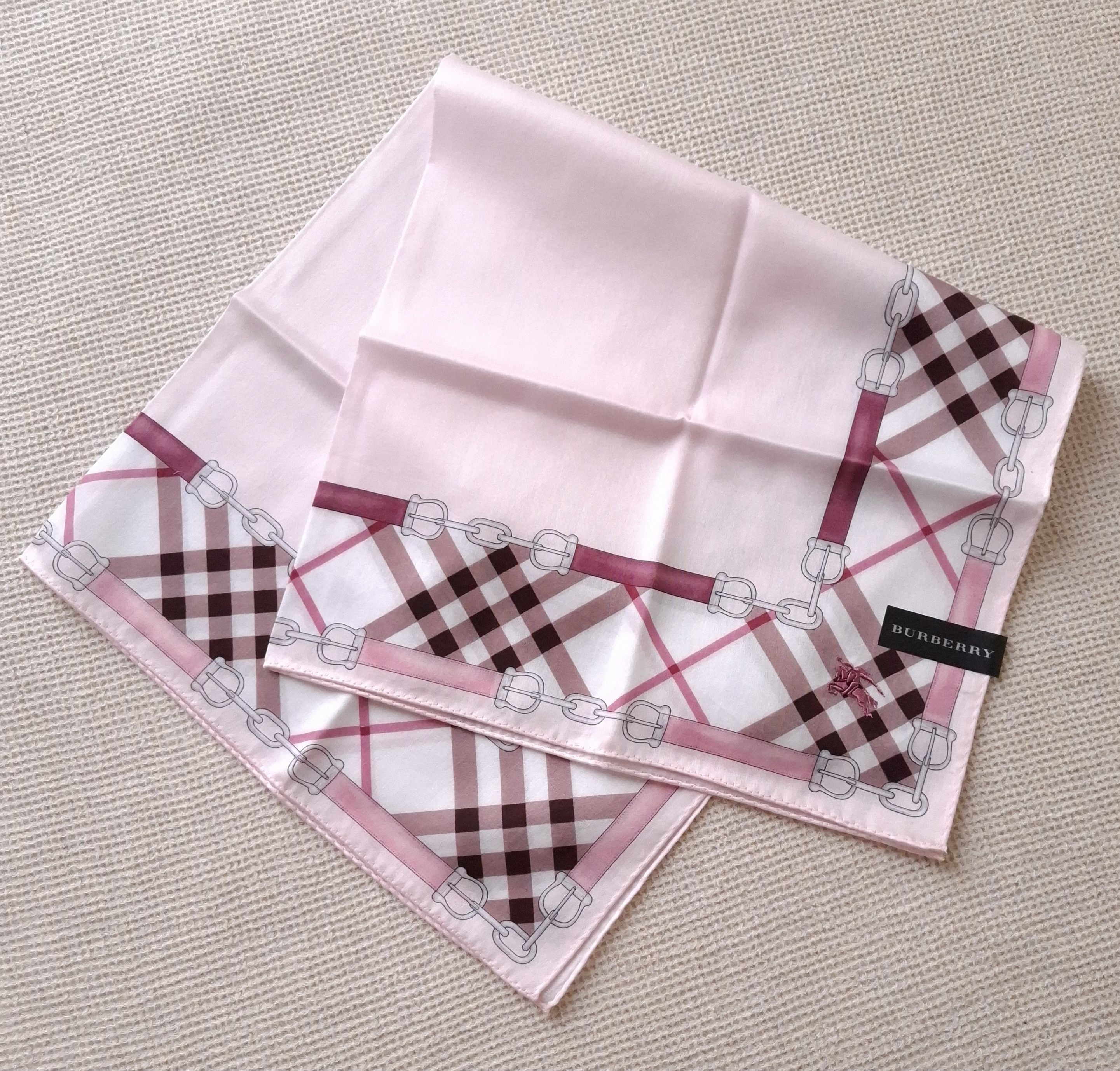 Burberry × Vintage NEW Vintage Burberry Bandana/Handkerchief/scarf Japan Size ONE SIZE - 6 Thumbnail