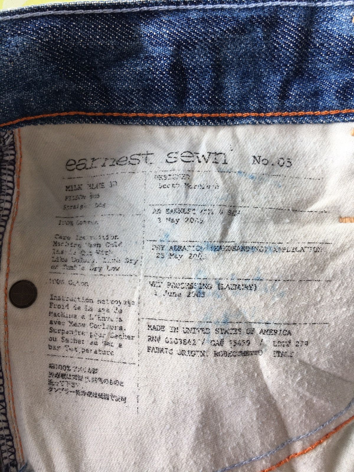 Earnest Sewn Earnest sewn USA Size US 30 / EU 46 - 7 Thumbnail