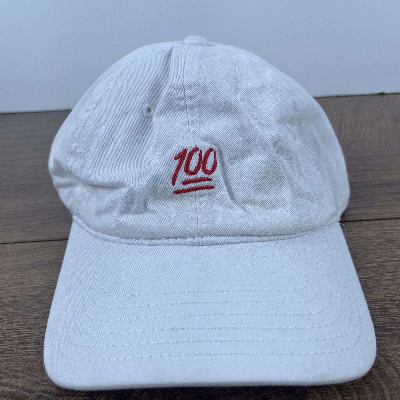 Other 100 Hat One Hundred Hat Adjustable Hat White Adjustable Hat Size ONE SIZE - 3 Thumbnail