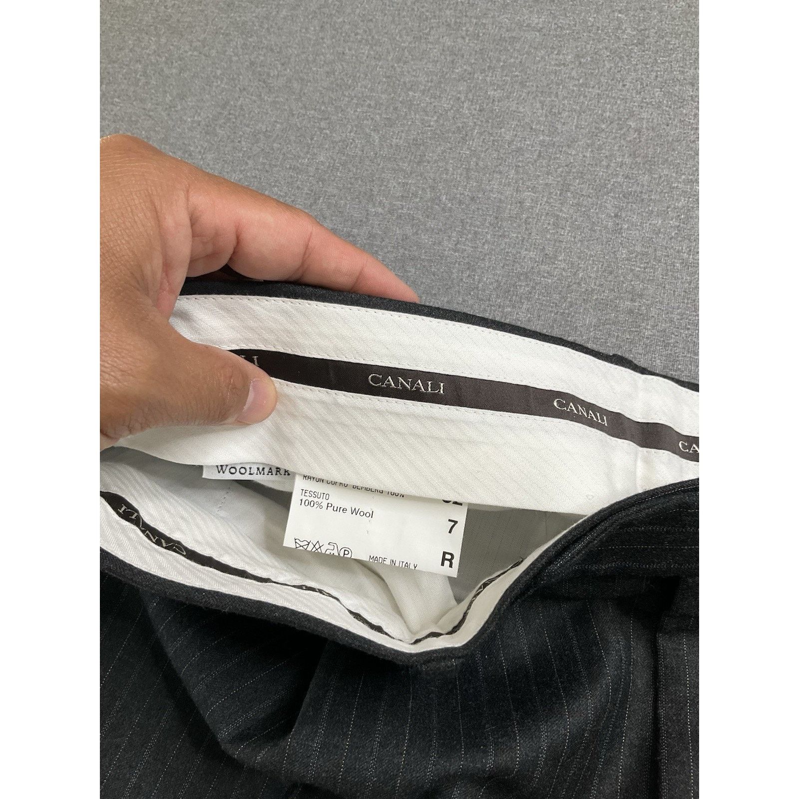 Canali Canali Italy Black suit -AL13290/38 Size IT 54 / US 44R Size 44R - 19 Thumbnail