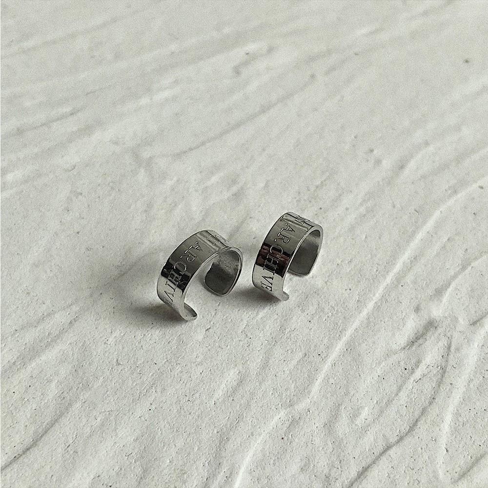 Jewelry Punk Earrings One Pairs Chrome Jewelry Size ONE SIZE - 6 Thumbnail
