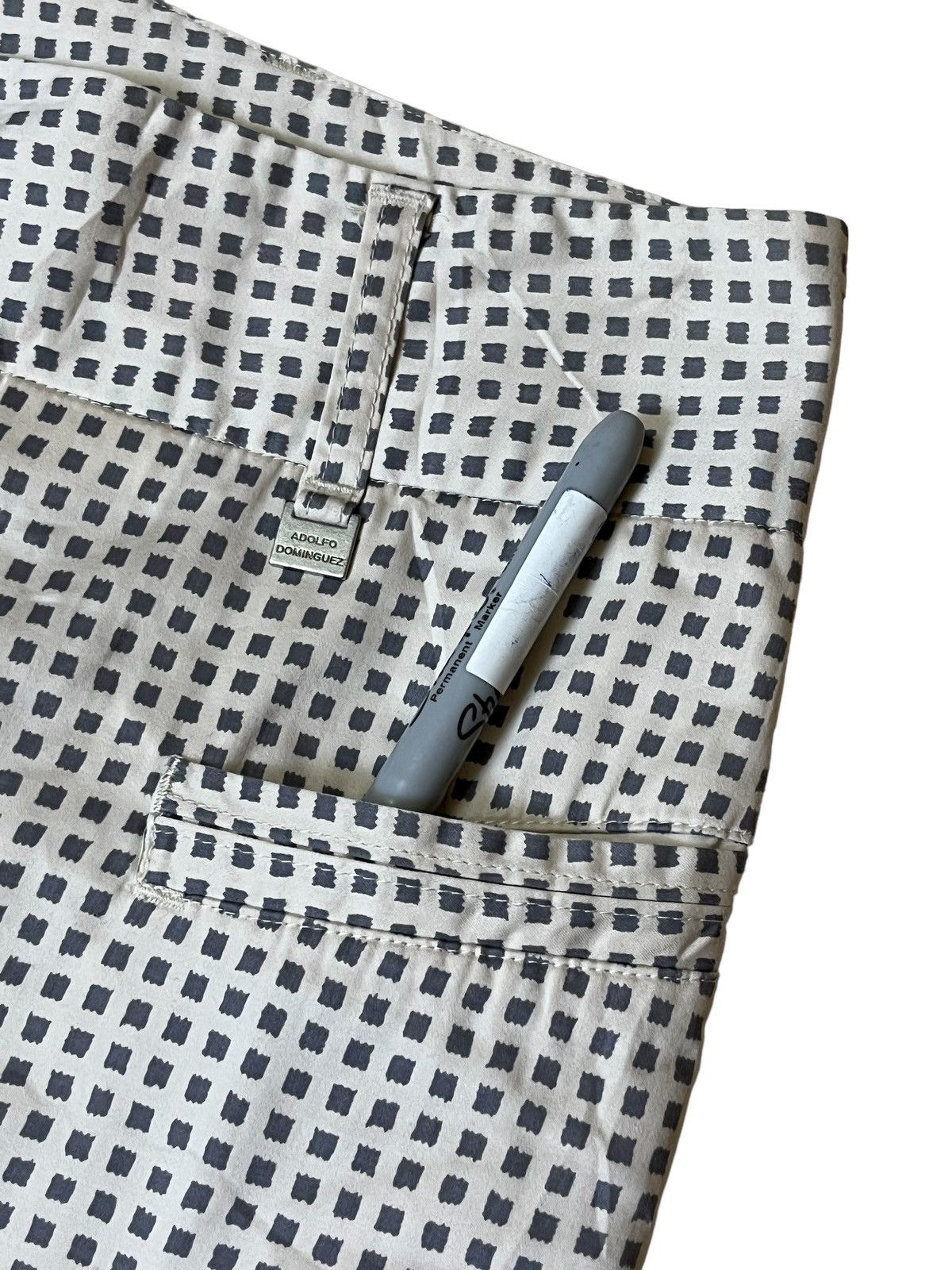 Adolfo Dominguez ADOLFO DOMINGUEZ POLKADOT WOMEN SLACK PANT Size 34" / US 12 / IT 48 - 6 Thumbnail