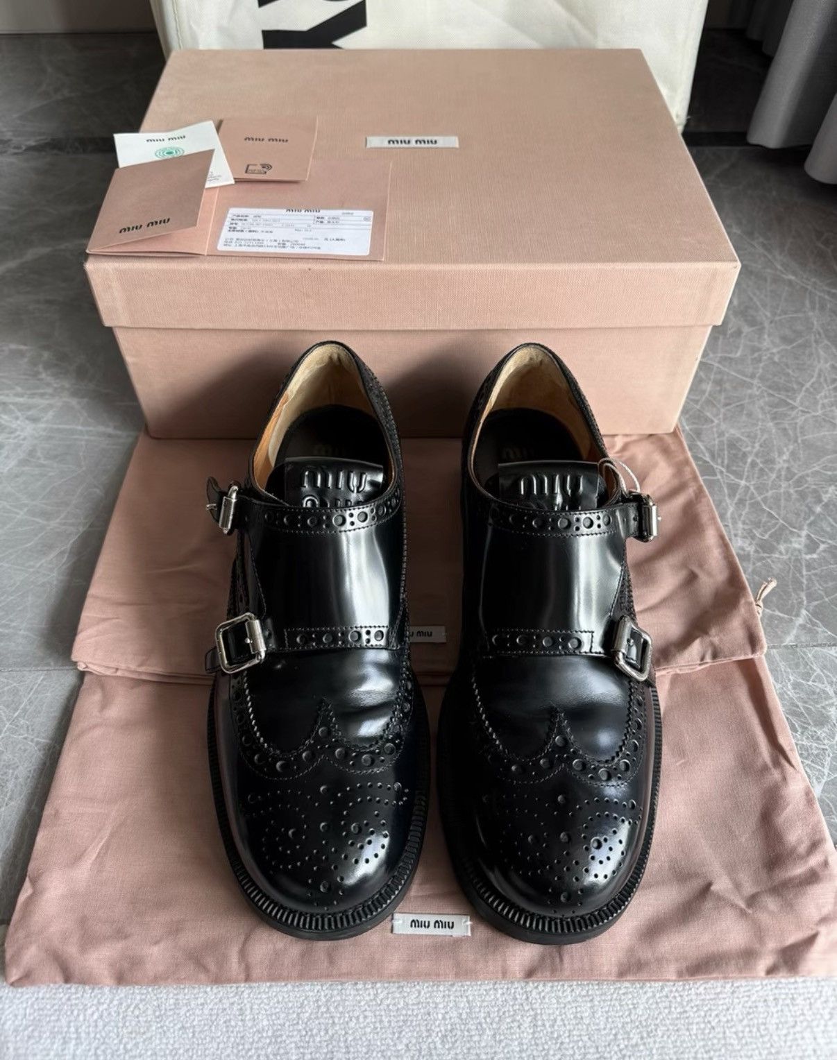 Miu Miu Miu Miu x Church's Oxfords & Loafers K6 Size US 8.5 / IT 38.5 - 2 Thumbnail