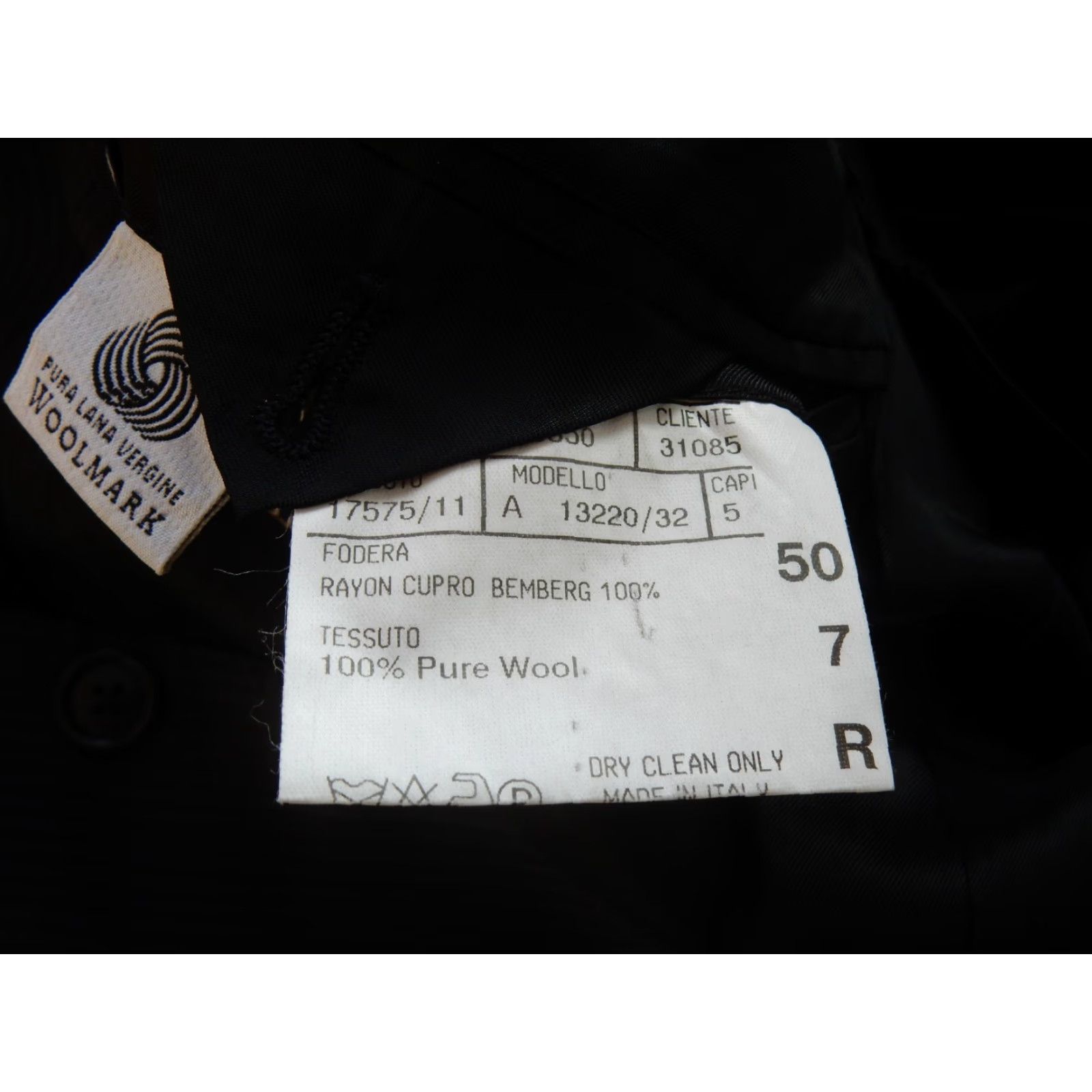 Canali VINTAGE Canali Blazer 50R Wool Striped Mens Jacket Blue 2 Button Coat Stains Confidently Sold as Used Size 50R - 6 Thumbnail