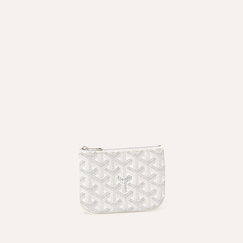Sena Nano Pouch Clutch White in Silver, Men's