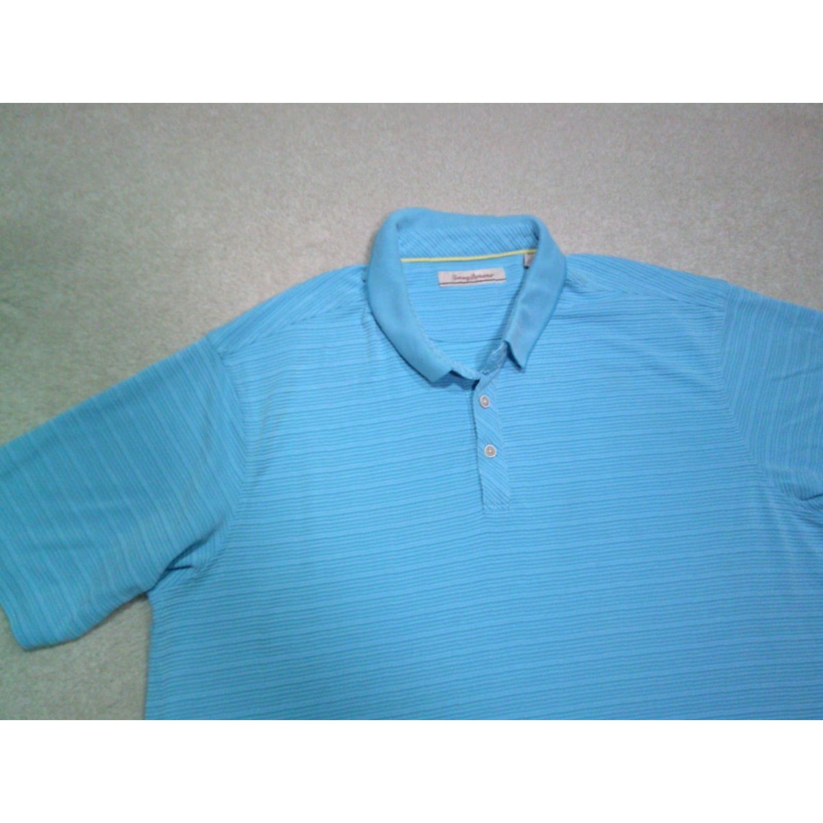 Tommy Bahama Tommy Bahama Polo Shirt Mens 2XL XXL Blue Corduroy Striped Shirt Size US XXL / EU 58 / 5 - 3 Thumbnail