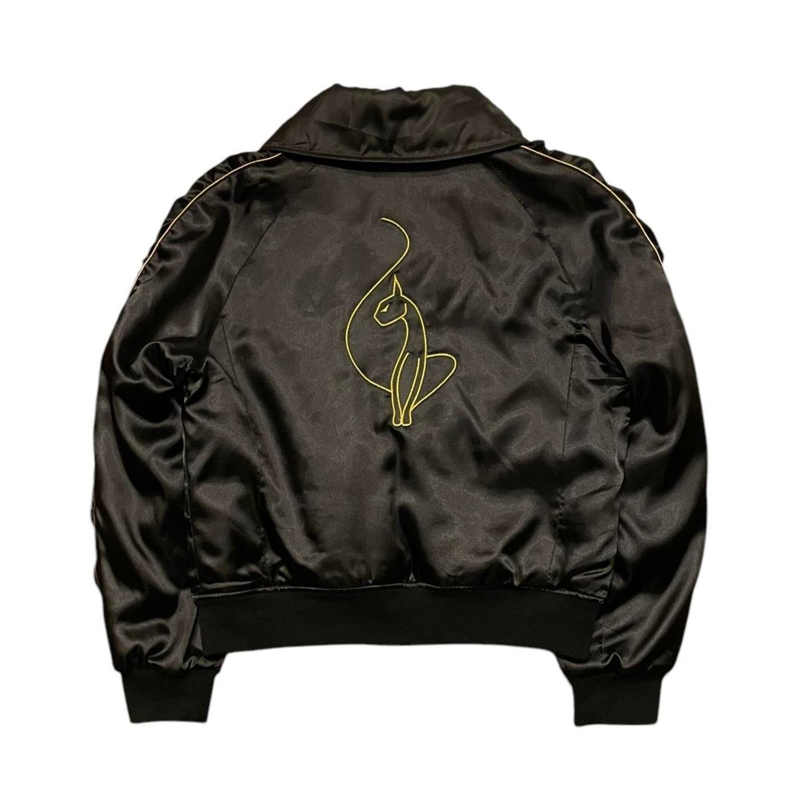VTG Y2K iconic Baby Phat satin bomber jacket with cat logo L