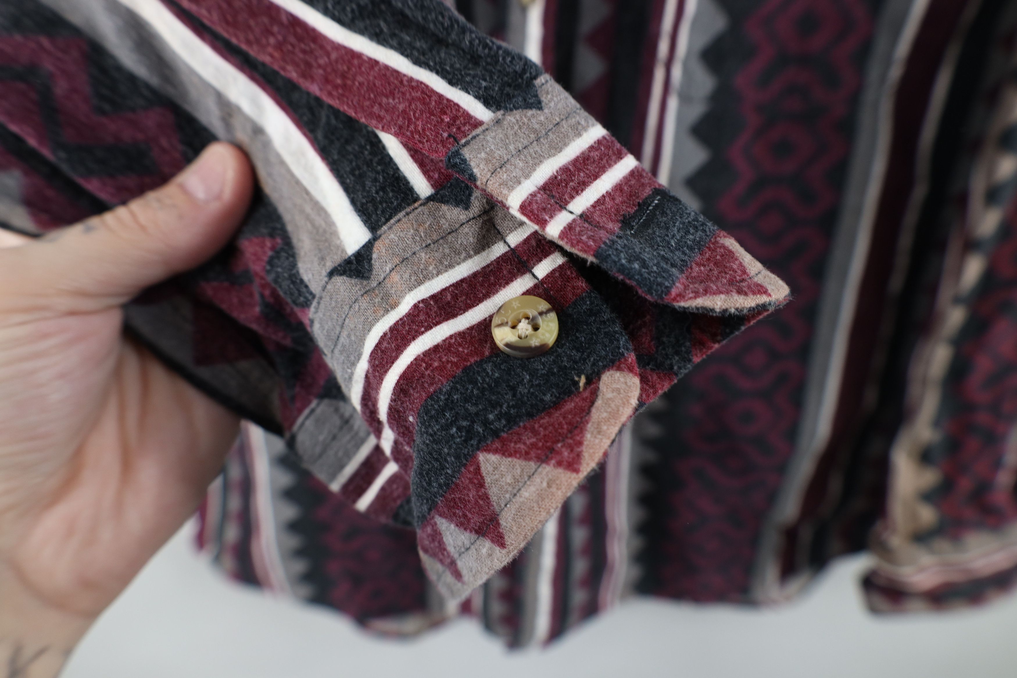 Vintage Vintage 90s Streetwear Rodeo Chamois Cloth Button Shirt Size US XL / EU 56 / 4 - 8 Thumbnail