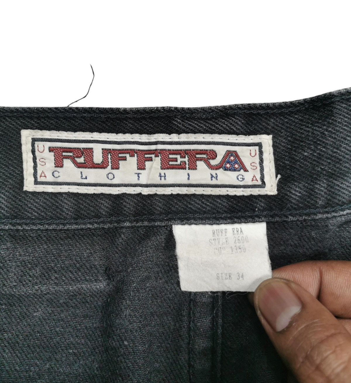 Ruff Ryders Vintage Ruffera Baggy Distressed Jeans , Style JNCO Size US 34 / EU 50 - 10 Thumbnail