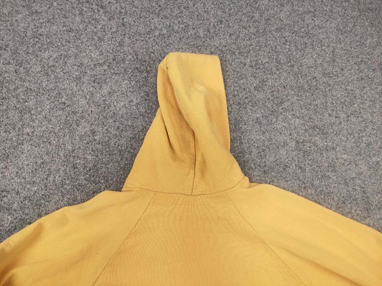Fruit Of The Loom Vintage 90's fruit of the loom USA Logo Yellow Blank Hoodie Size US L / EU 52-54 / 3 - 11 Thumbnail