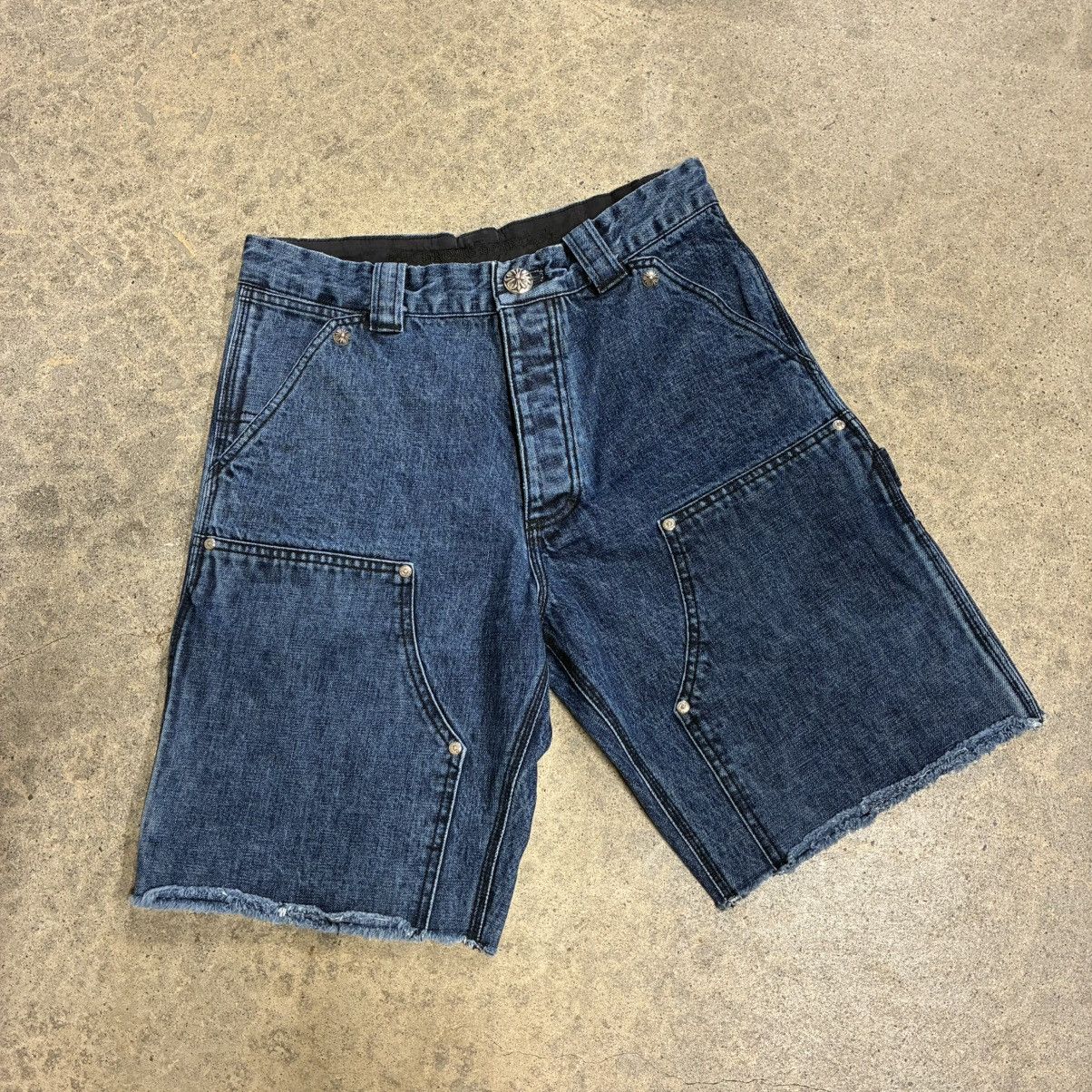 Chrome Hearts Chrome Hearts Double Knee Denim Shorts Size US 30 / EU 46 - 1 Thumbnail
